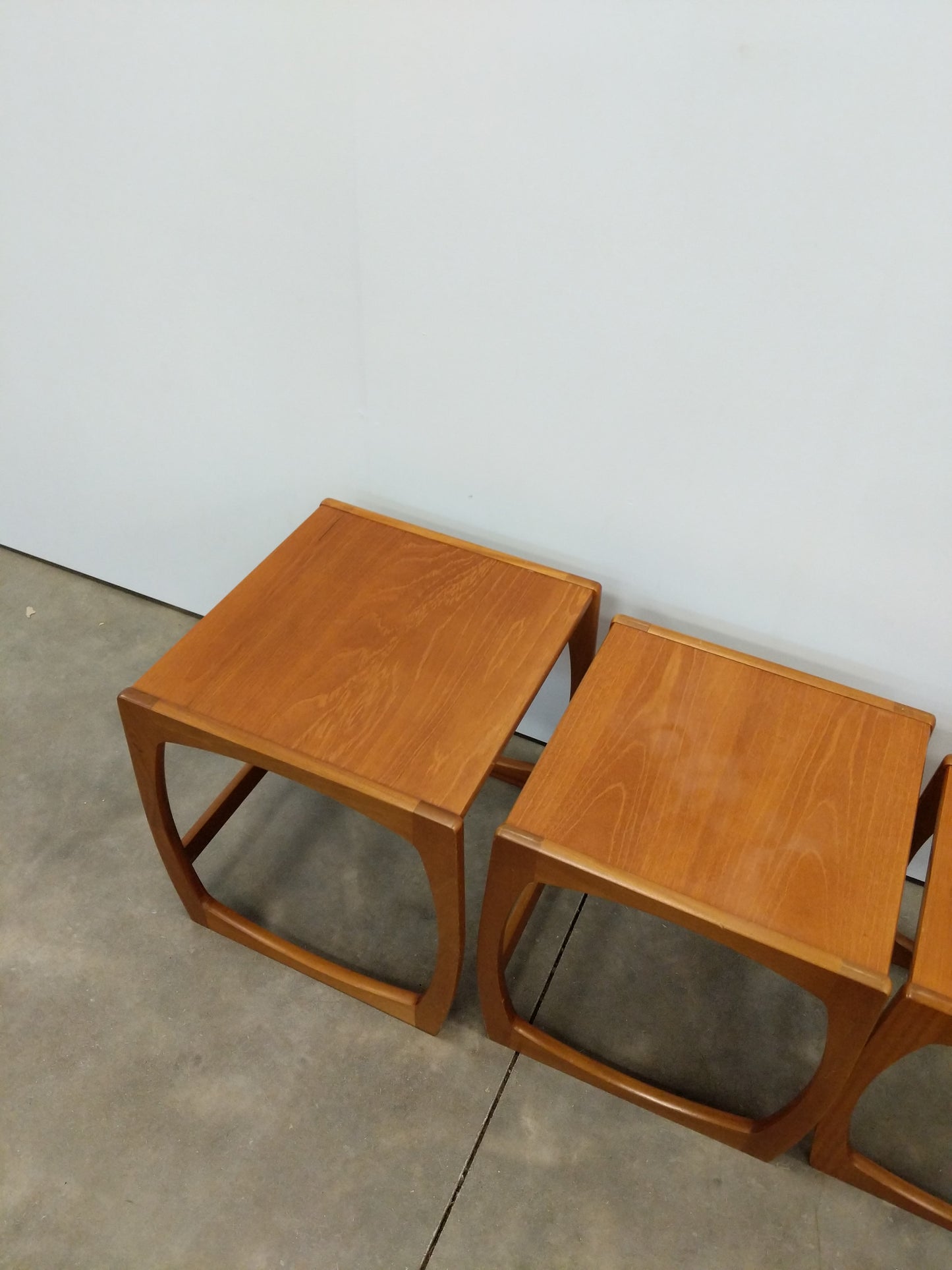 Set of Vintage Mid Century Modern Teak Nesting Tables