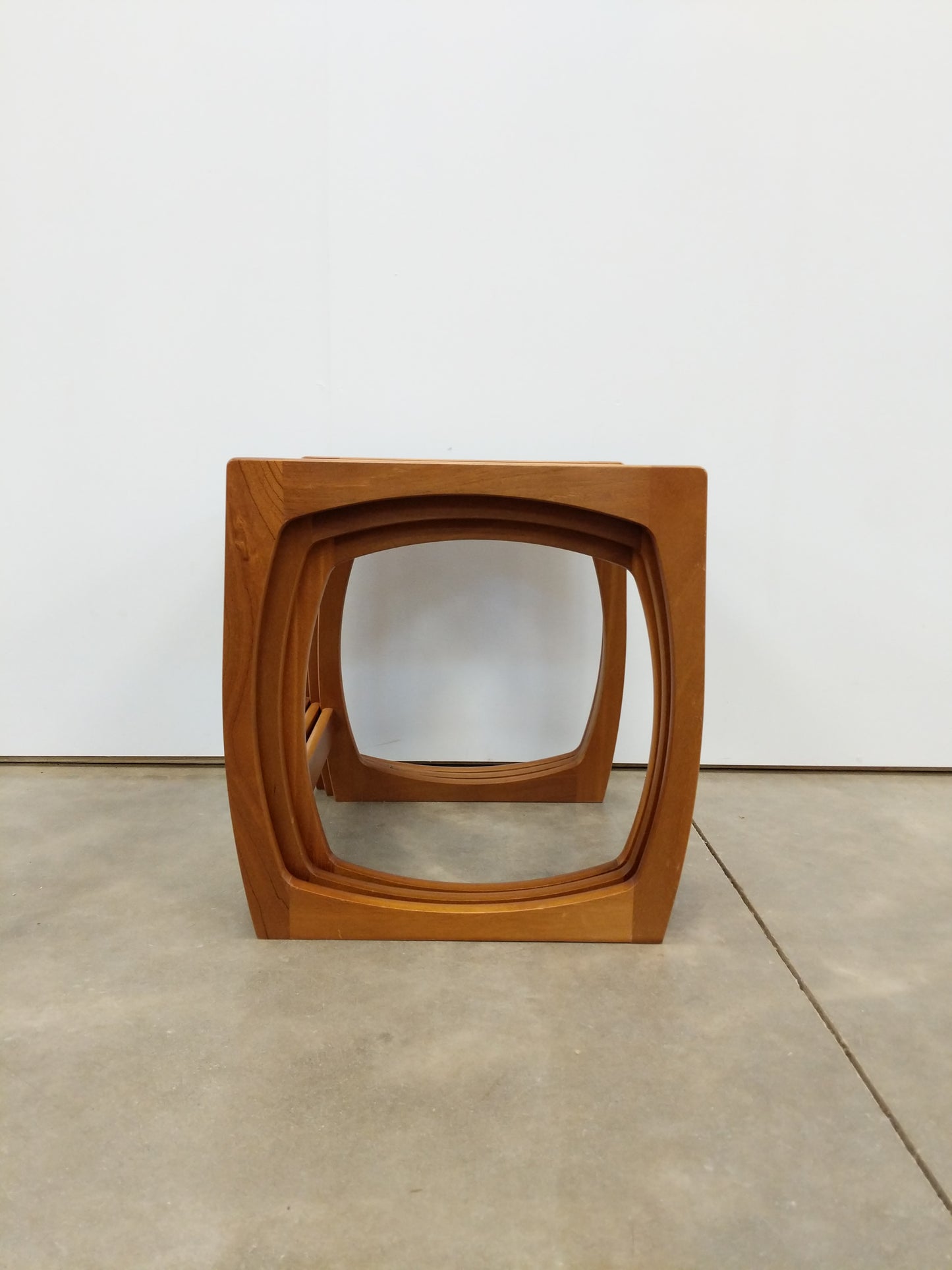 Set of Vintage Mid Century Modern Teak Nesting Tables