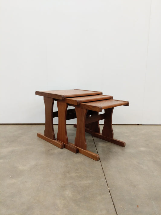 Set of Vintage Mid Century Modern Teak Nesting Tables by G Plan