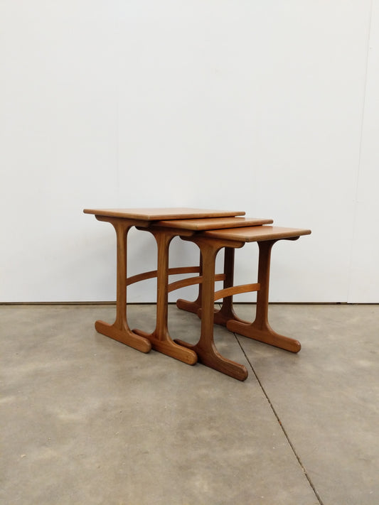 Set of Vintage Mid Century Modern Teak Nesting Tables by G Plan