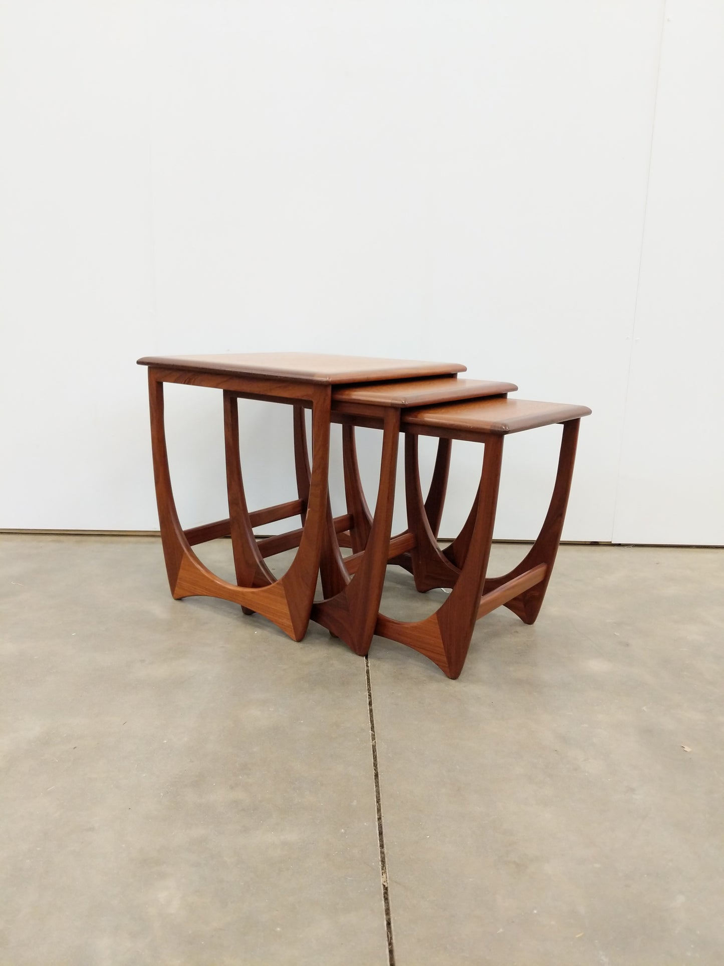 Set of Vintage Mid Century Modern Teak Nesting Tables by G Plan
