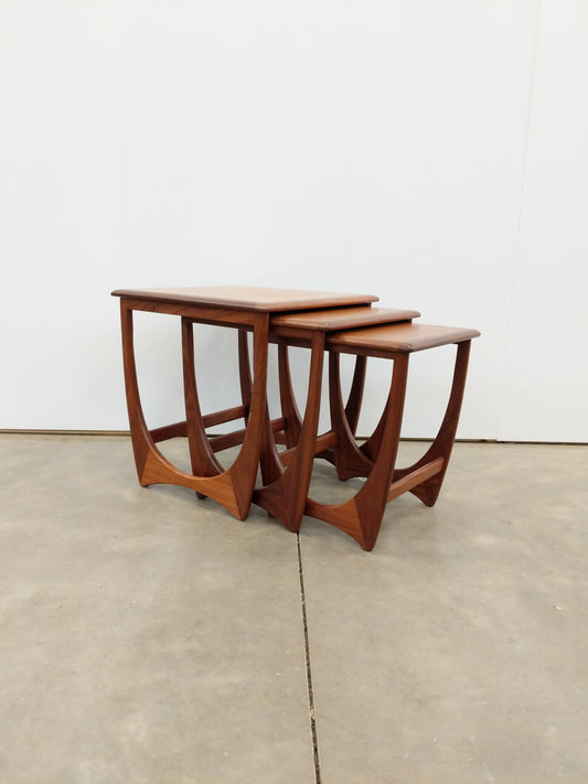 Set of Vintage Mid Century Modern Teak Nesting Tables by G Plan
