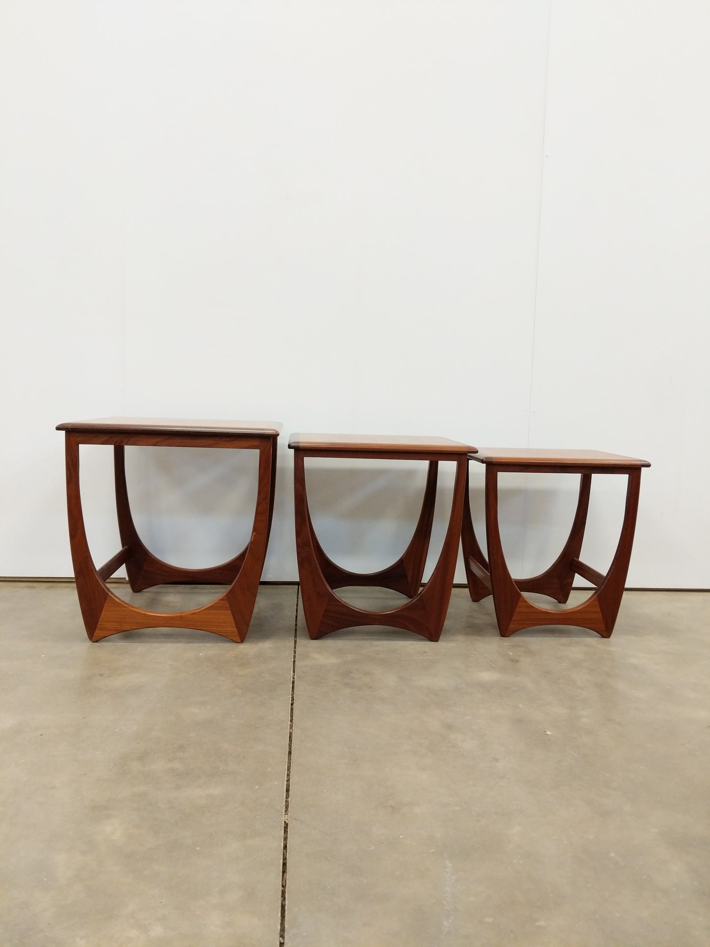 Set of Vintage Mid Century Modern Teak Nesting Tables by G Plan