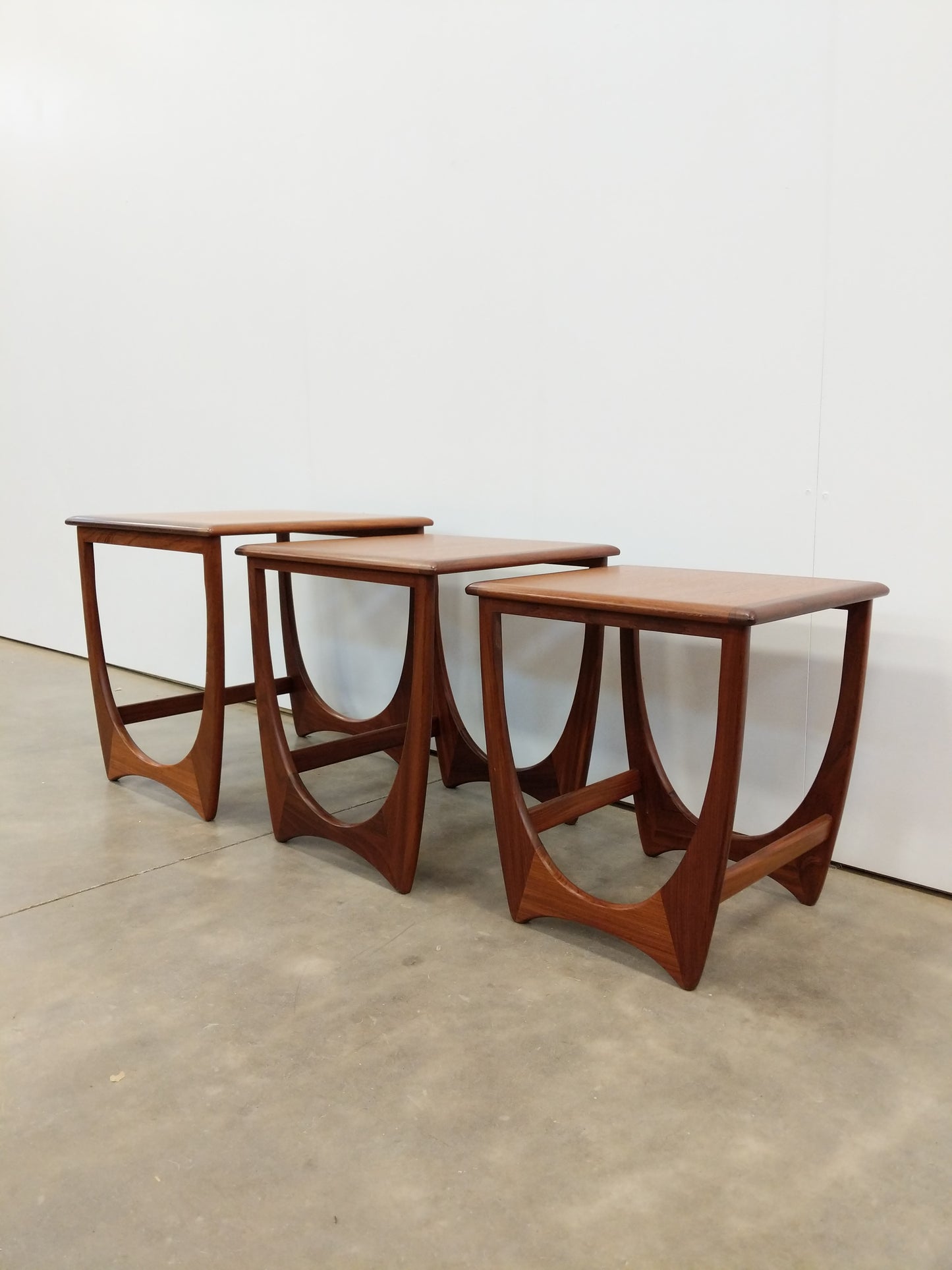 Set of Vintage Mid Century Modern Teak Nesting Tables by G Plan