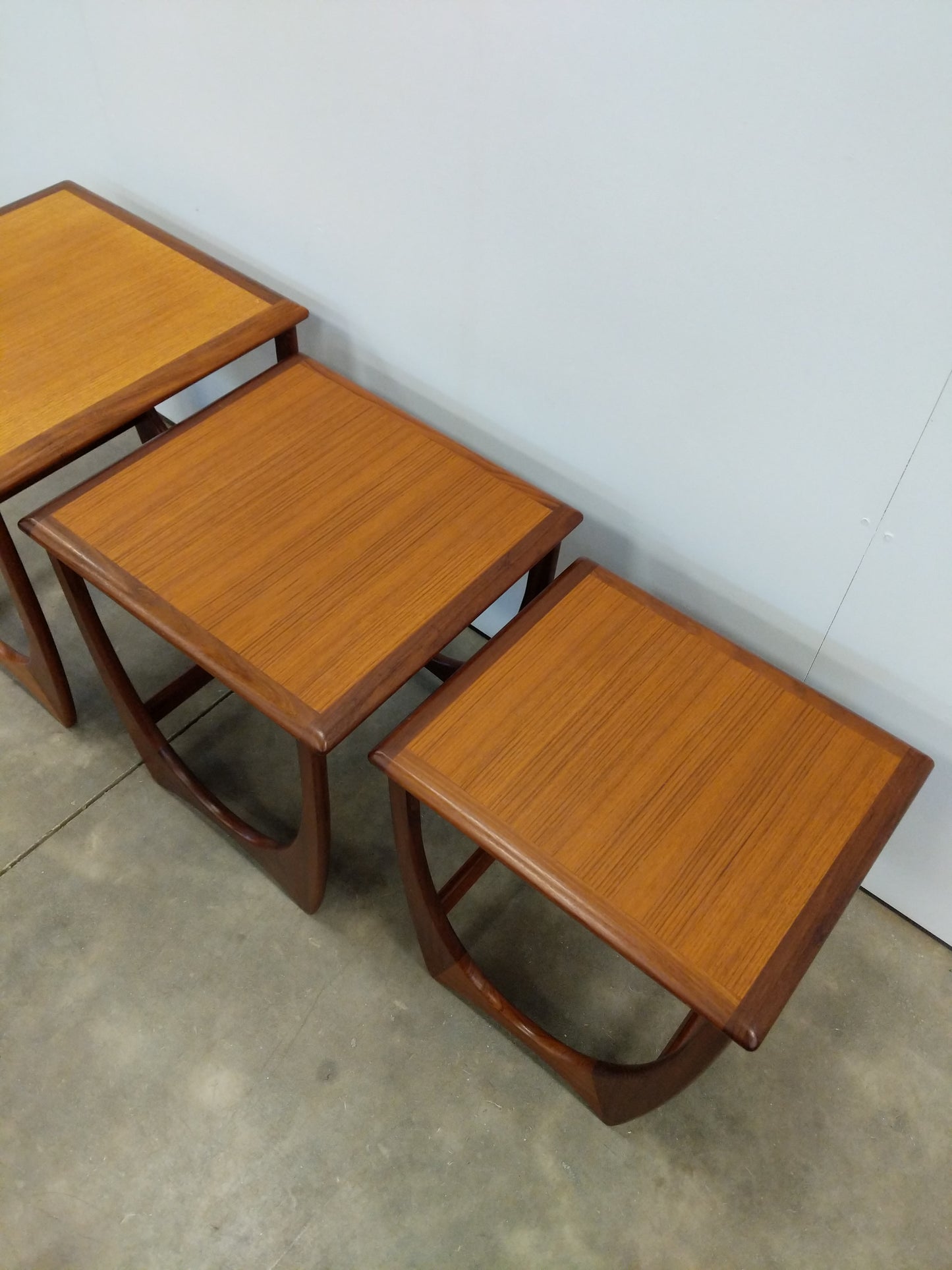 Set of Vintage Mid Century Modern Teak Nesting Tables by G Plan