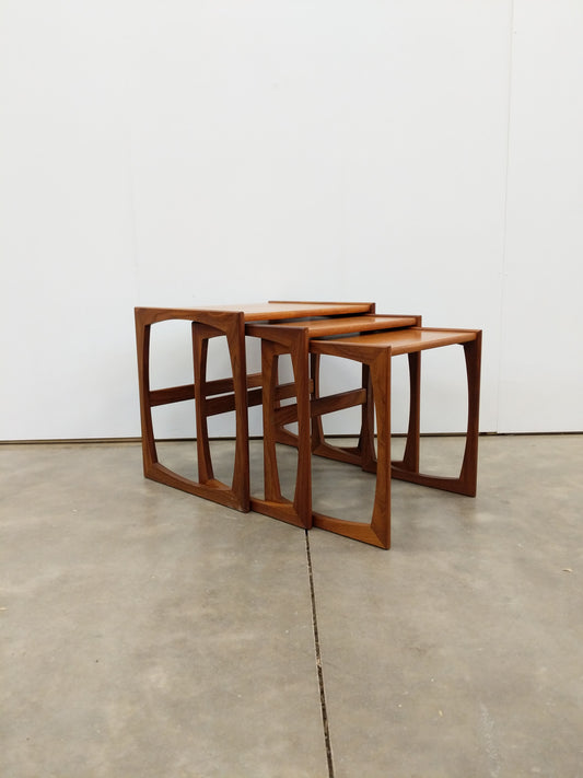 Set of Vintage Mid Century Modern Teak Nesting Tables by G Plan
