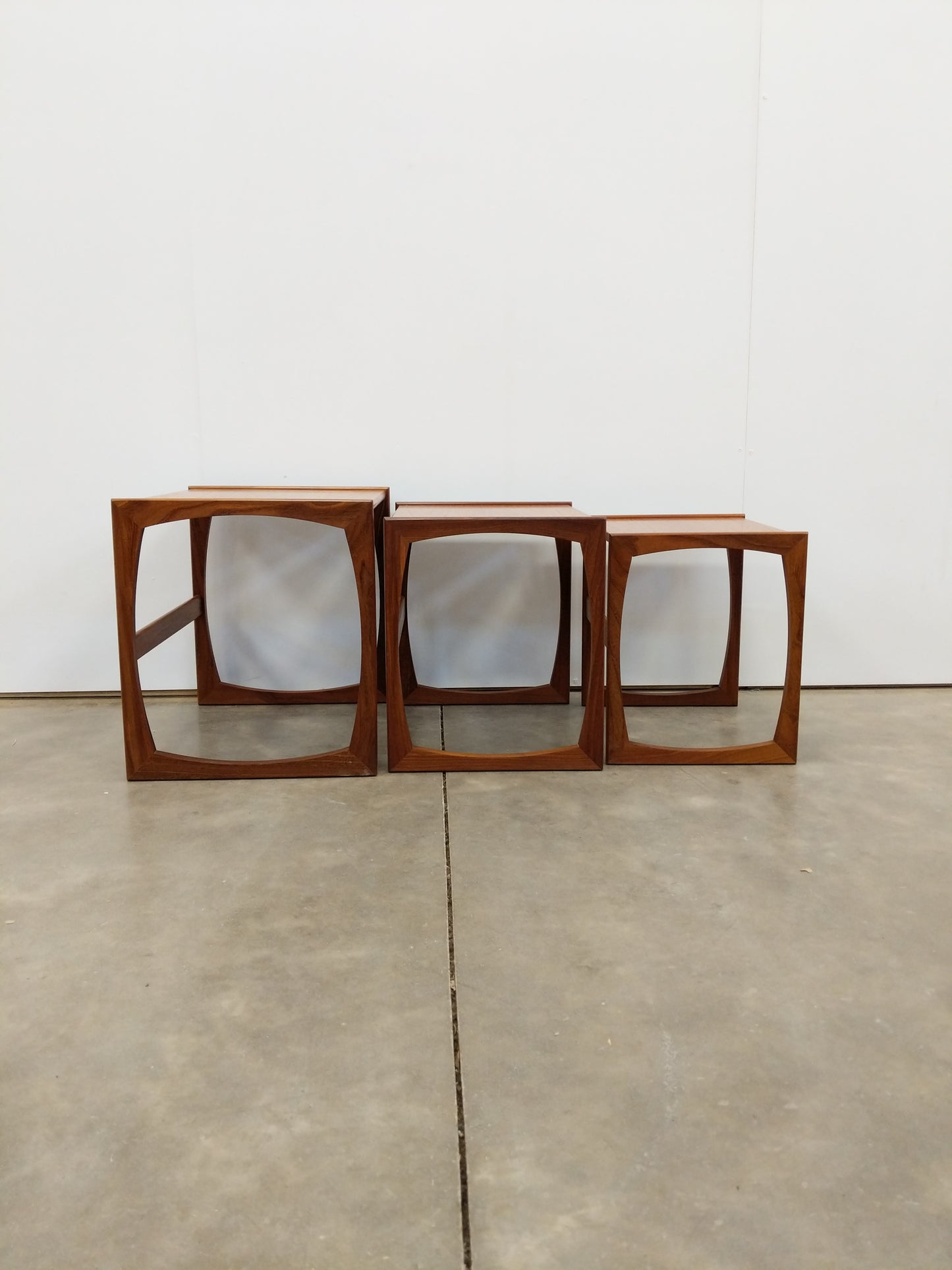 Set of Vintage Mid Century Modern Teak Nesting Tables by G Plan