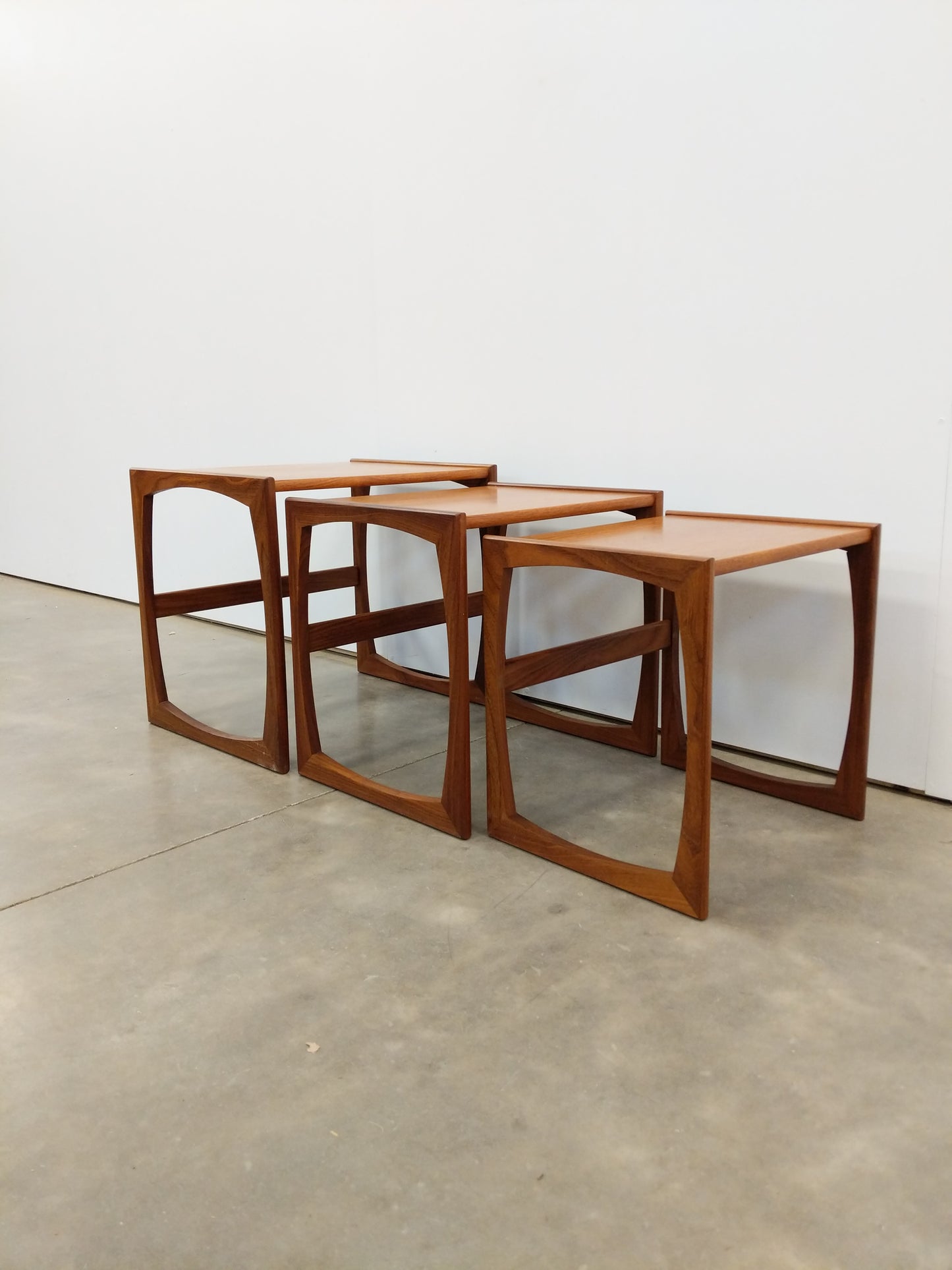 Set of Vintage Mid Century Modern Teak Nesting Tables by G Plan