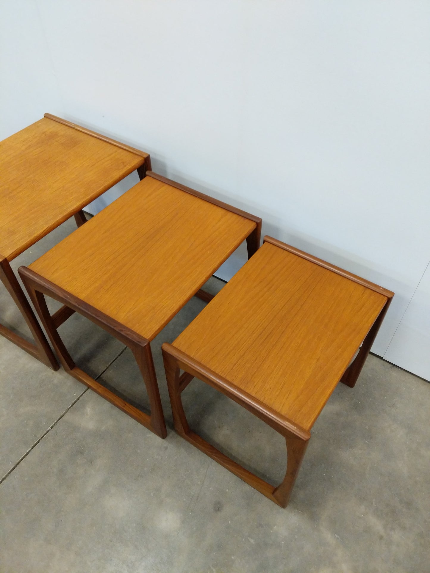 Set of Vintage Mid Century Modern Teak Nesting Tables by G Plan