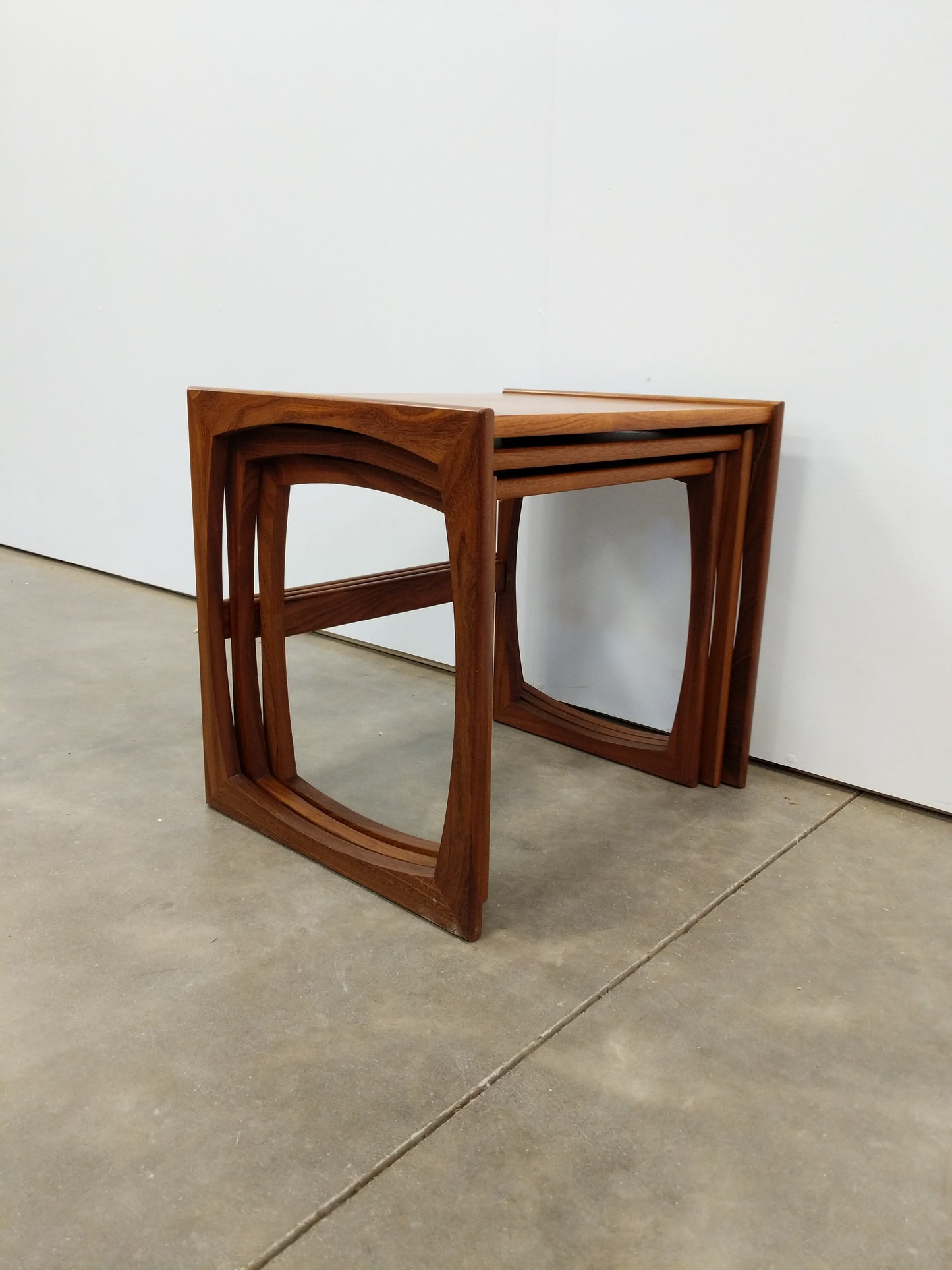 Set of Vintage Mid Century Modern Teak Nesting Tables by G Plan