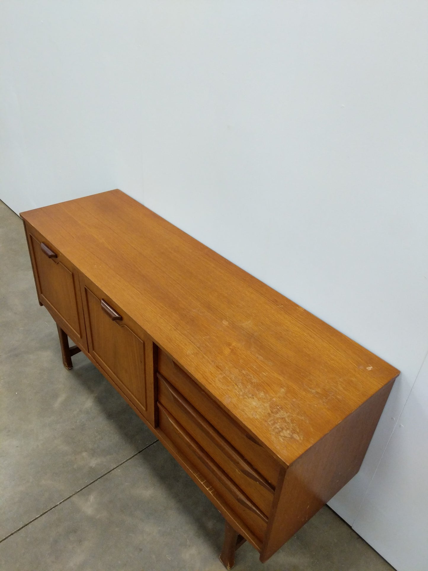 Vintage Mid Century Modern Teak Credenza by Stonehill