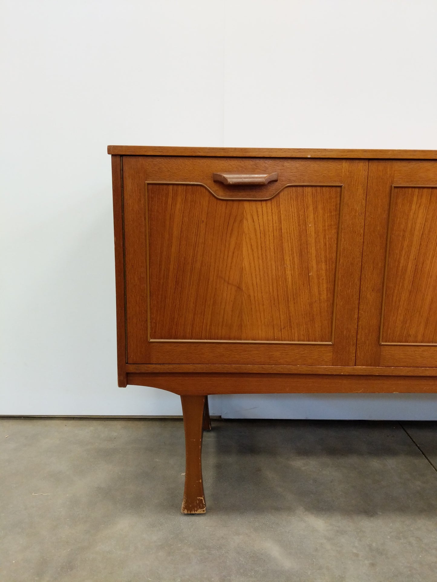 Vintage Mid Century Modern Teak Credenza by Stonehill