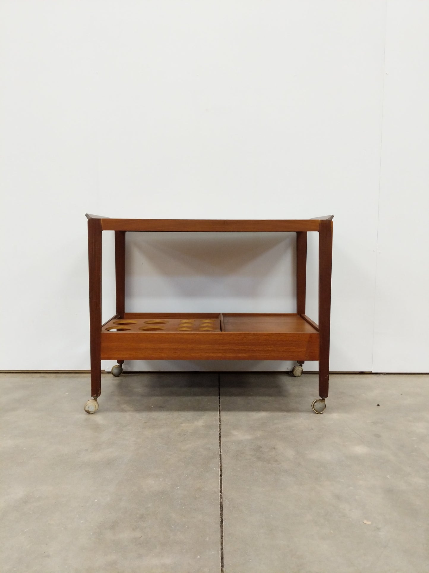 Vintage Mid Century Modern Teak Drinks Trolley / Bar Cart by Remploy