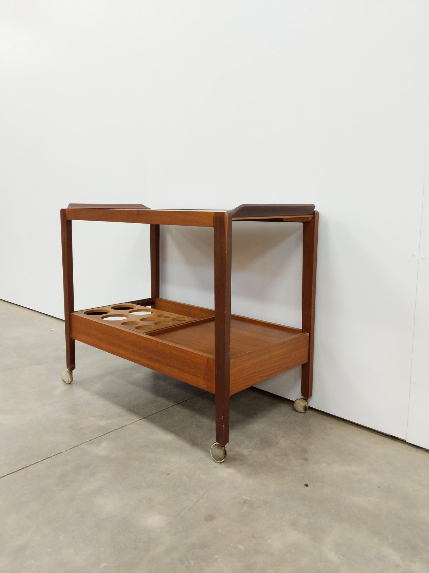 Vintage Mid Century Modern Teak Drinks Trolley / Bar Cart by Remploy