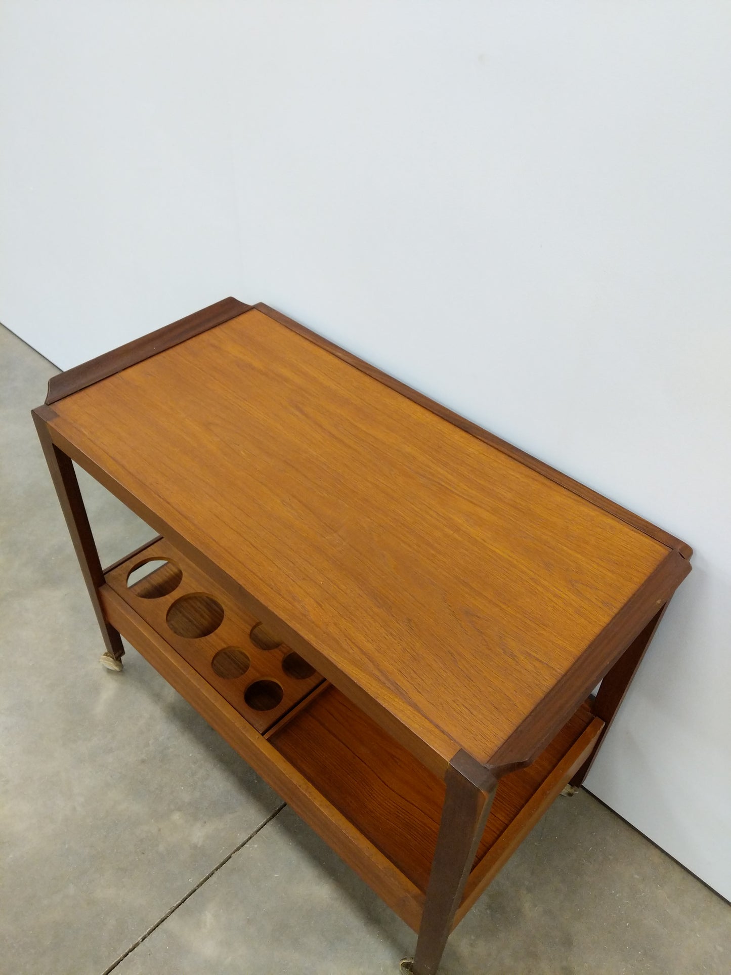 Vintage Mid Century Modern Teak Drinks Trolley / Bar Cart by Remploy