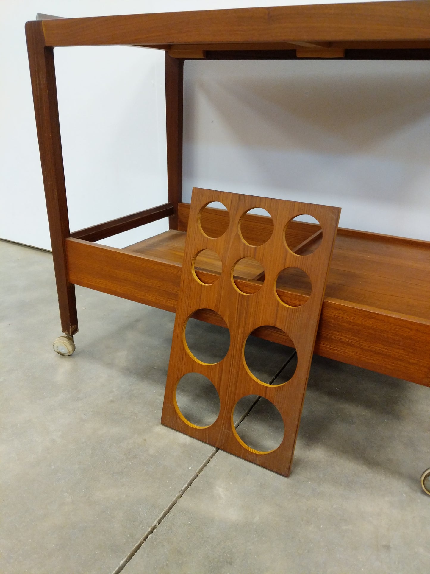Vintage Mid Century Modern Teak Drinks Trolley / Bar Cart by Remploy