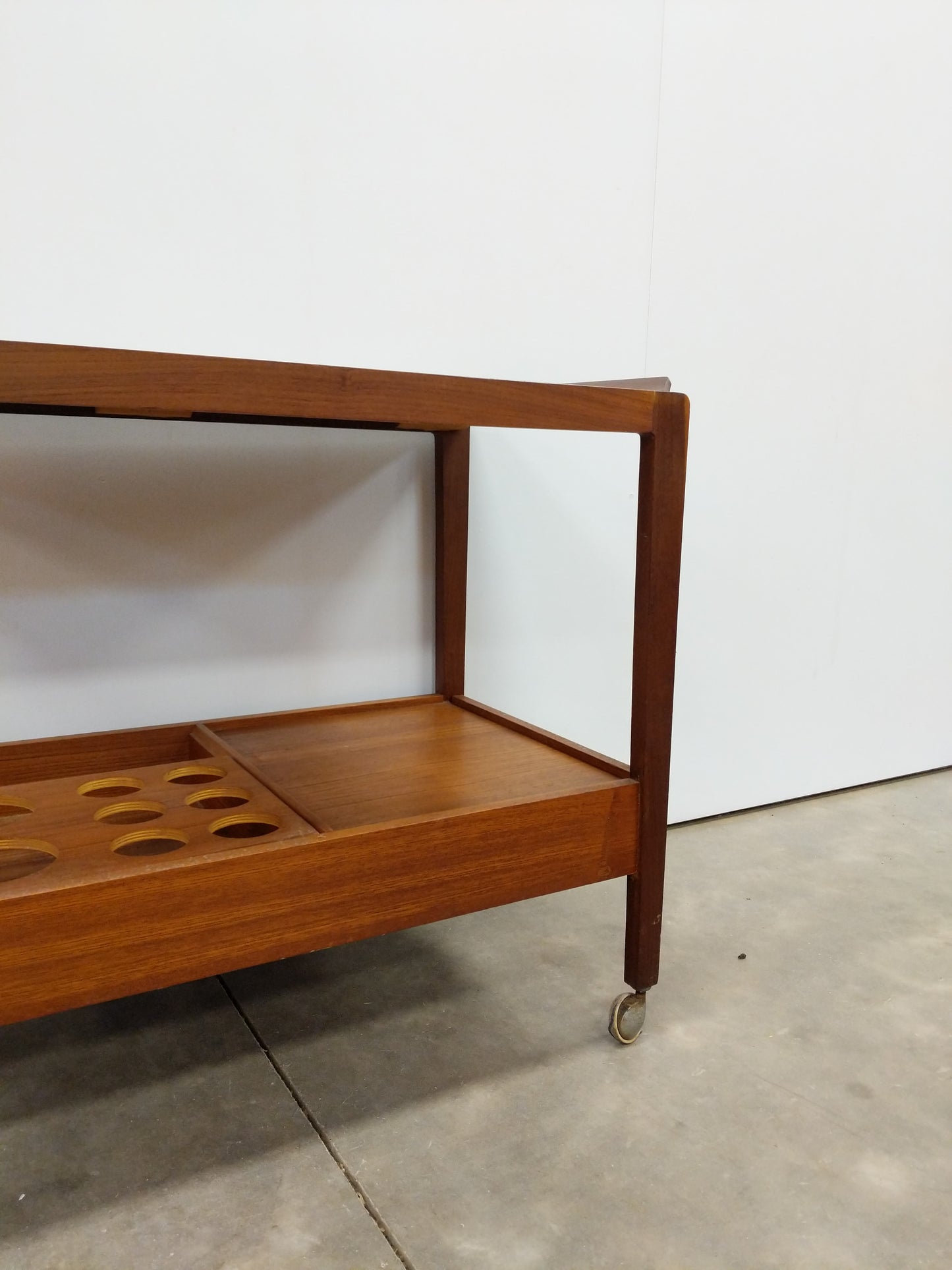 Vintage Mid Century Modern Teak Drinks Trolley / Bar Cart by Remploy