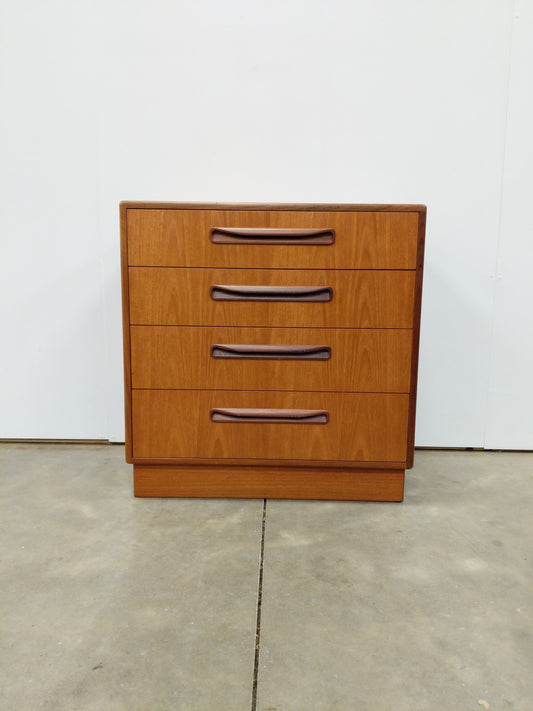 Vintage Mid Century Modern Teak Low Dresser by G Plan