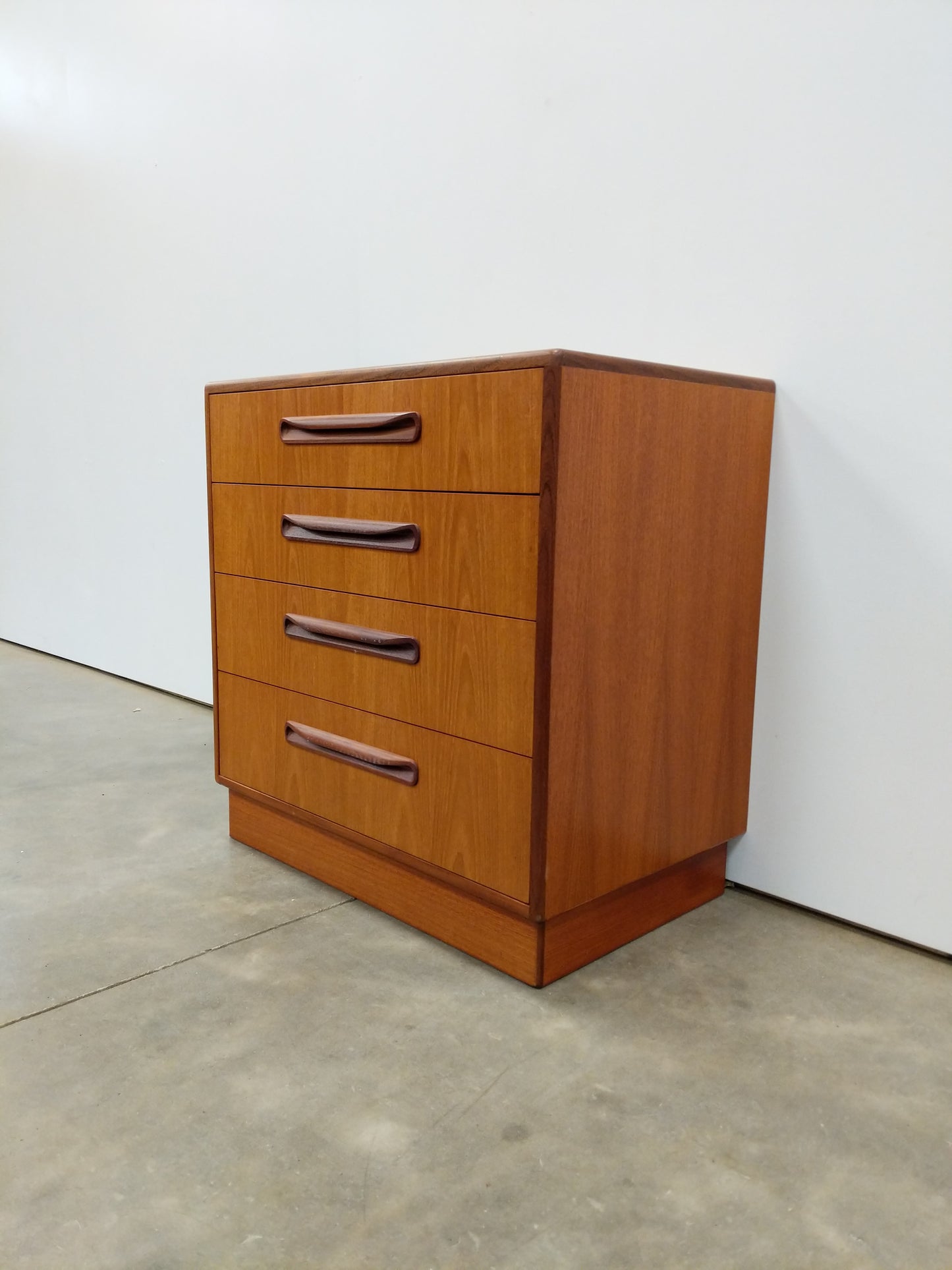 Vintage Mid Century Modern Teak Low Dresser by G Plan