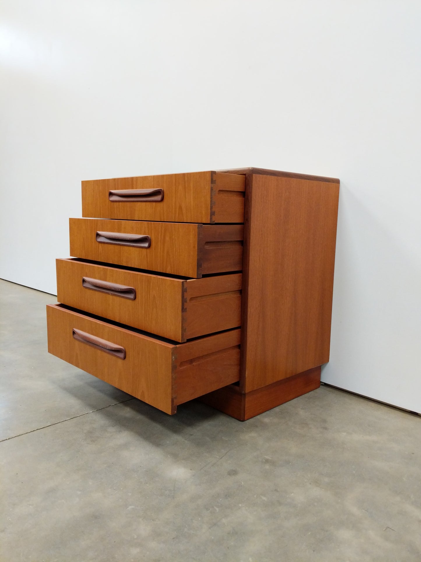 Vintage Mid Century Modern Teak Low Dresser by G Plan