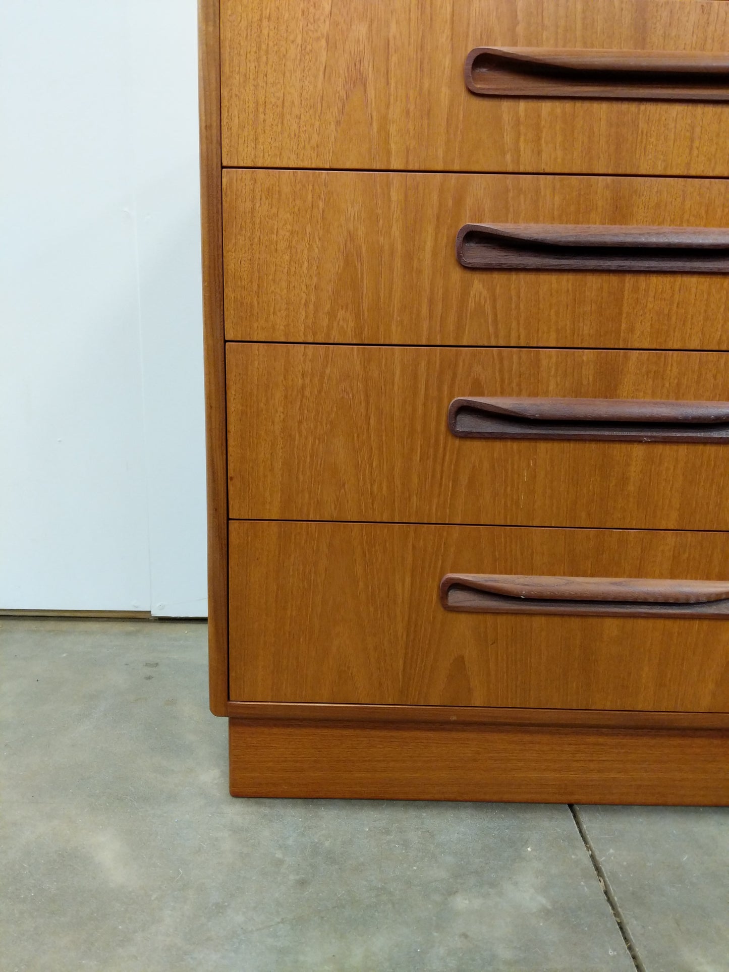 Vintage Mid Century Modern Teak Low Dresser by G Plan