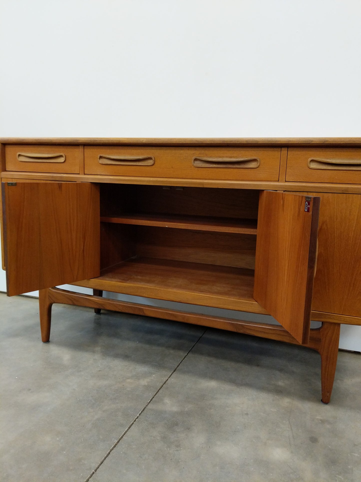 Vintage Mid Century Modern Teak Credenza by G Plan