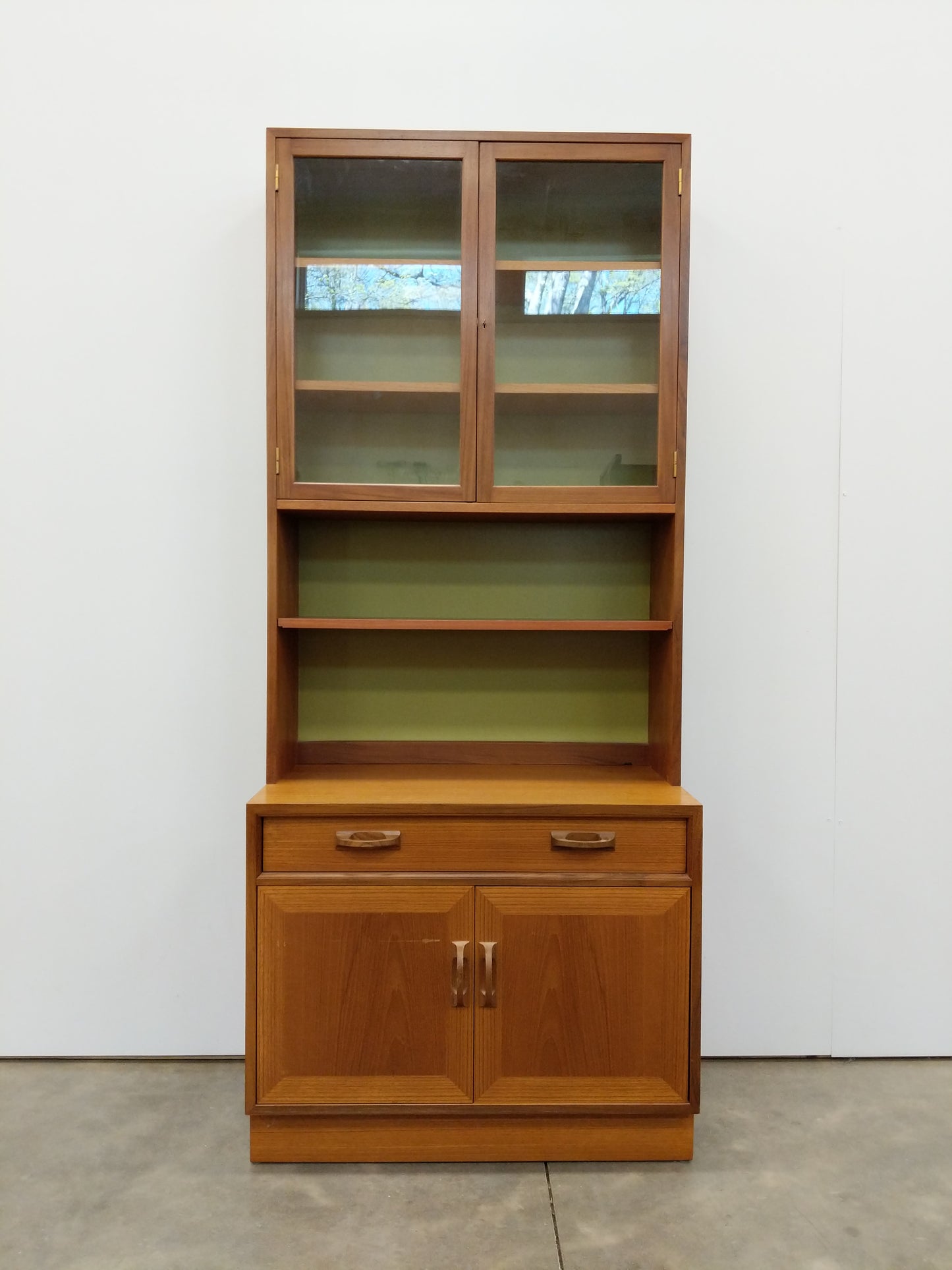 Vintage Mid Century Modern Teak Bookshelf Cabinet by G Plan