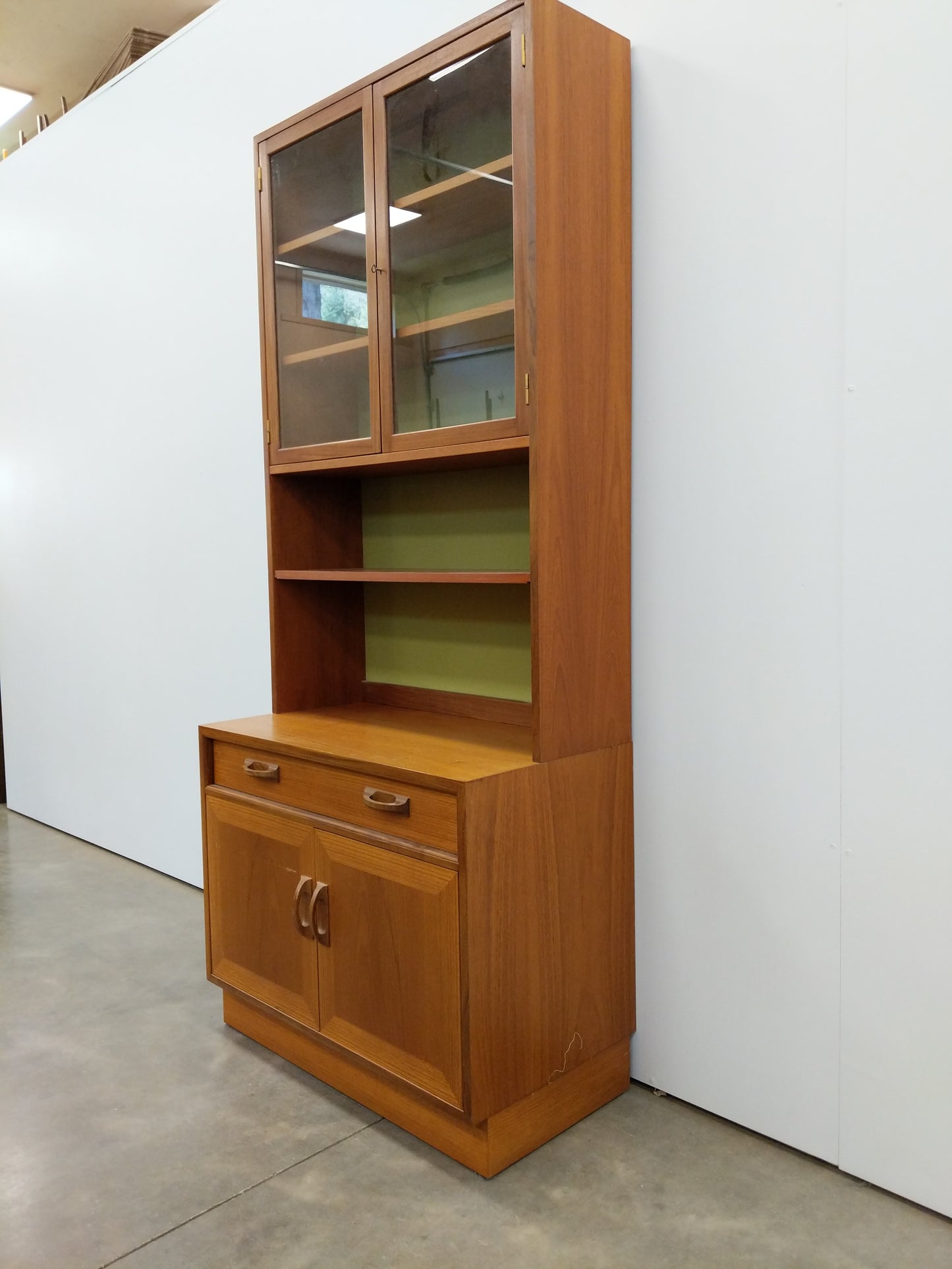 Vintage Mid Century Modern Teak Bookshelf Cabinet by G Plan