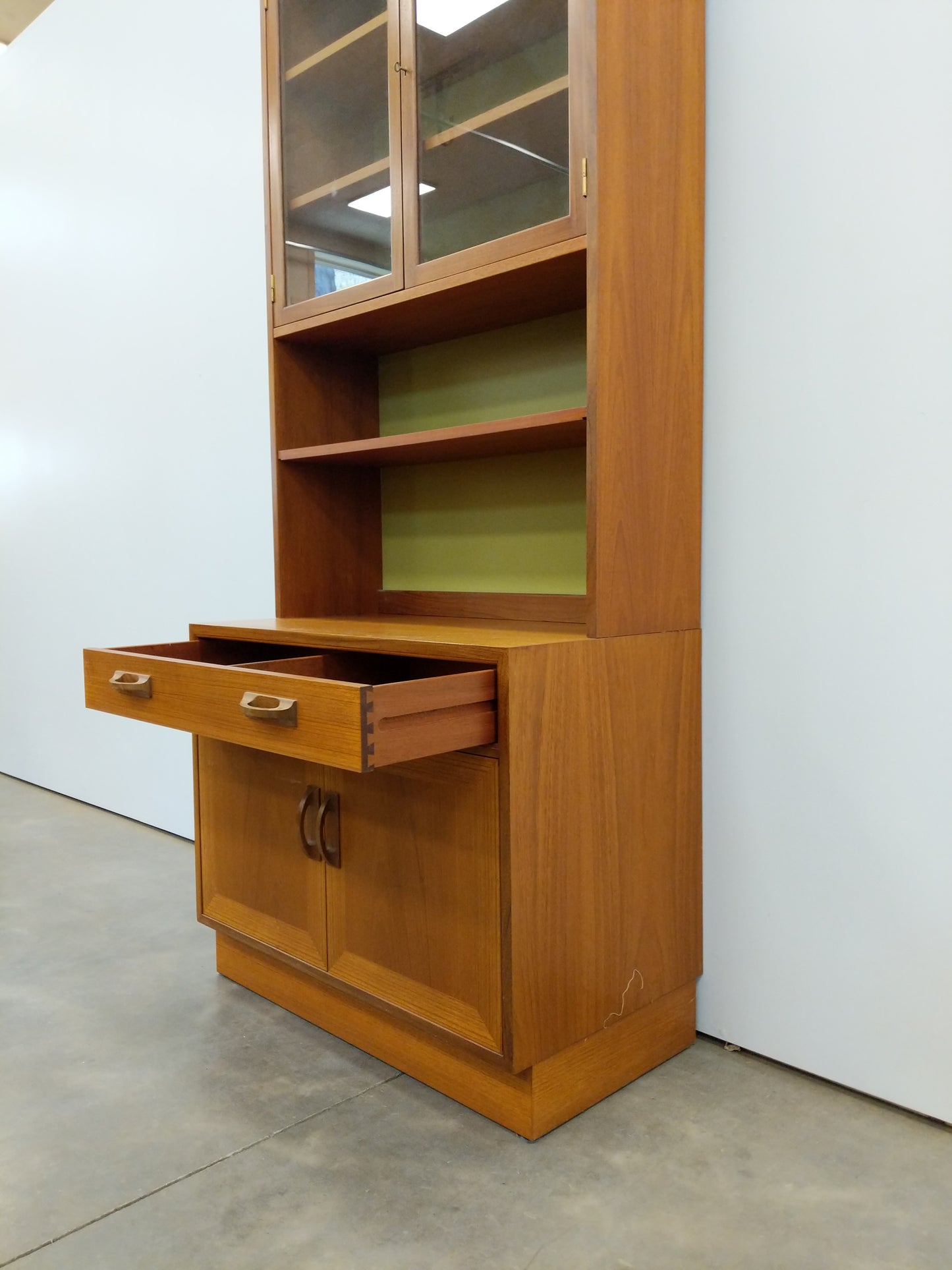 Vintage Mid Century Modern Teak Bookshelf Cabinet by G Plan