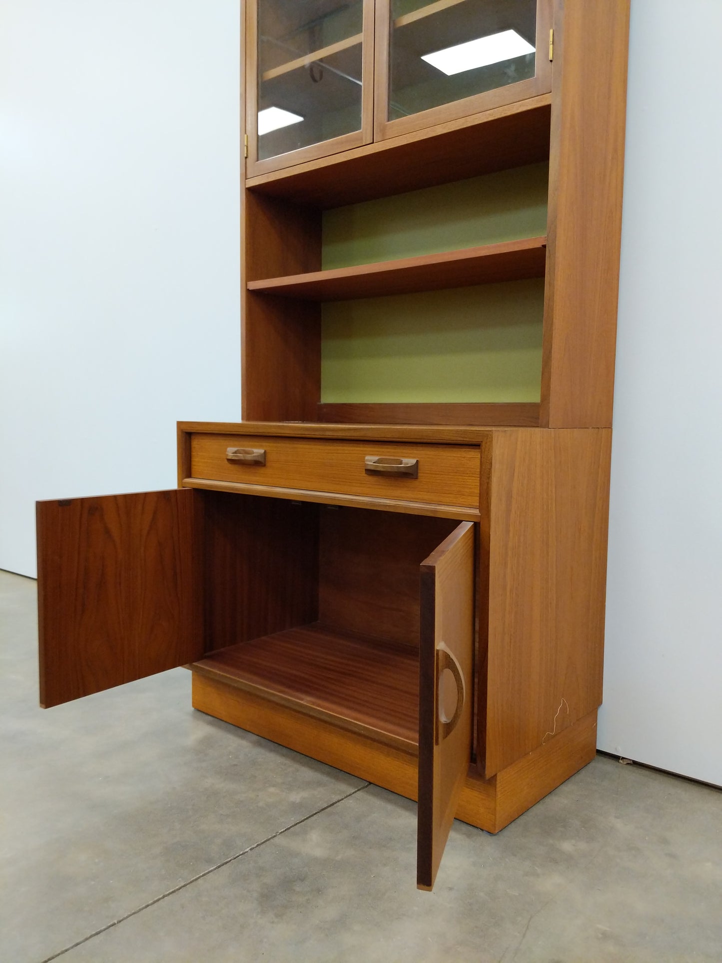Vintage Mid Century Modern Teak Bookshelf Cabinet by G Plan