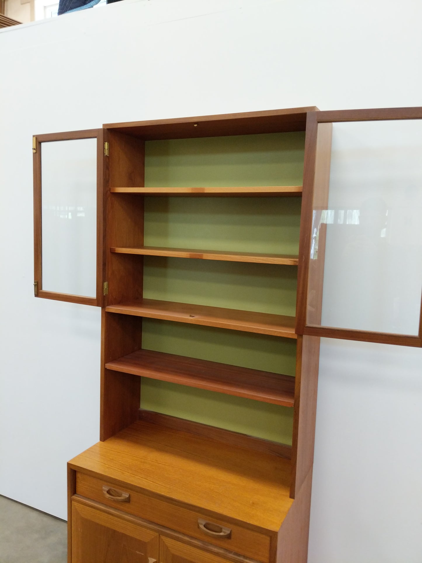 Vintage Mid Century Modern Teak Bookshelf Cabinet by G Plan