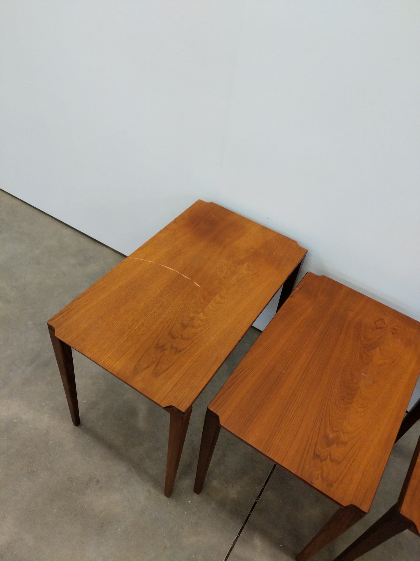 Set of Vintage Mid Century Modern Teak Nesting Tables by Richard Hornby