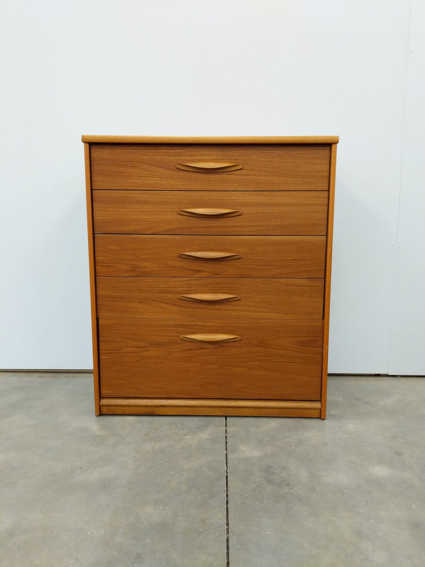 Vintage Mid Century Modern Teak Dresser