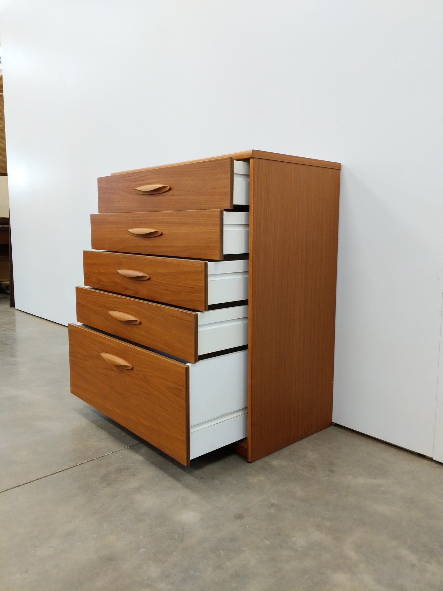 Vintage Mid Century Modern Teak Dresser