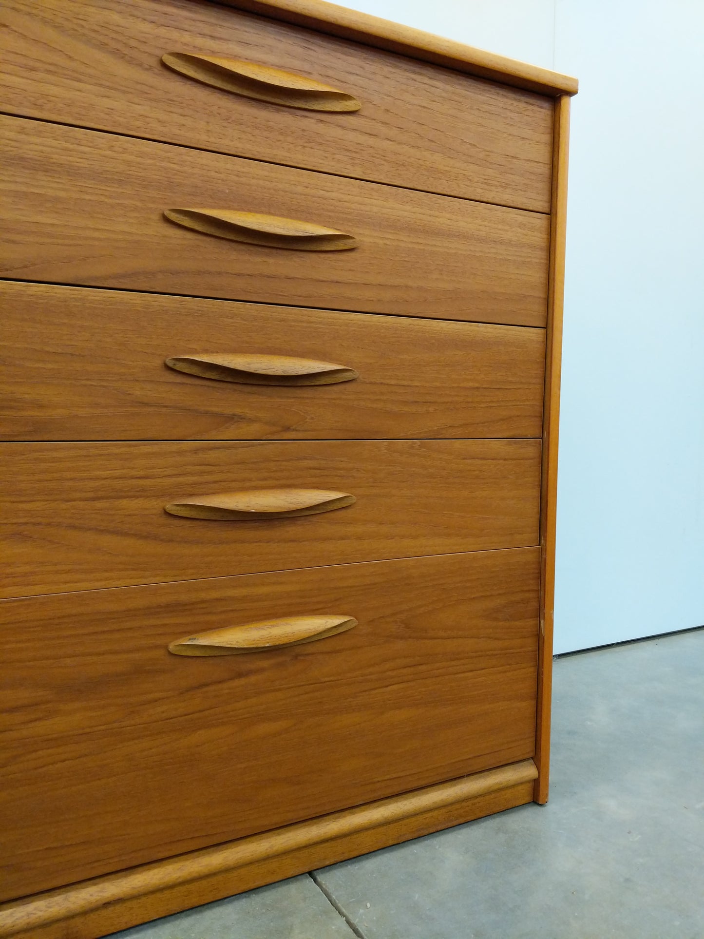 Vintage Mid Century Modern Teak Dresser