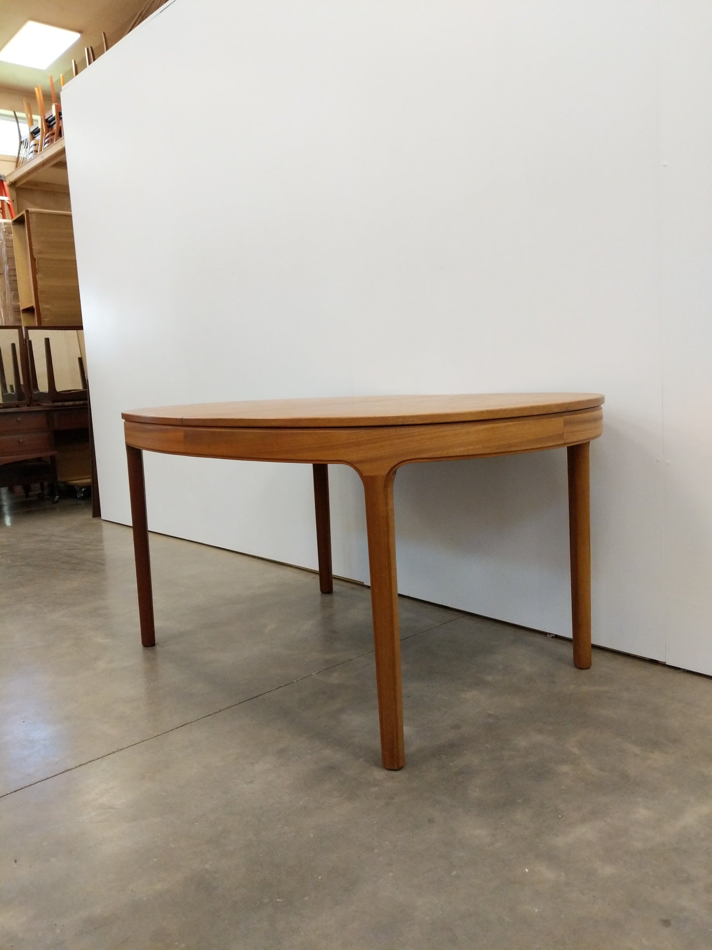 Vintage Mid Century Modern Teak Extendable Dining Table by Nathan Furniture