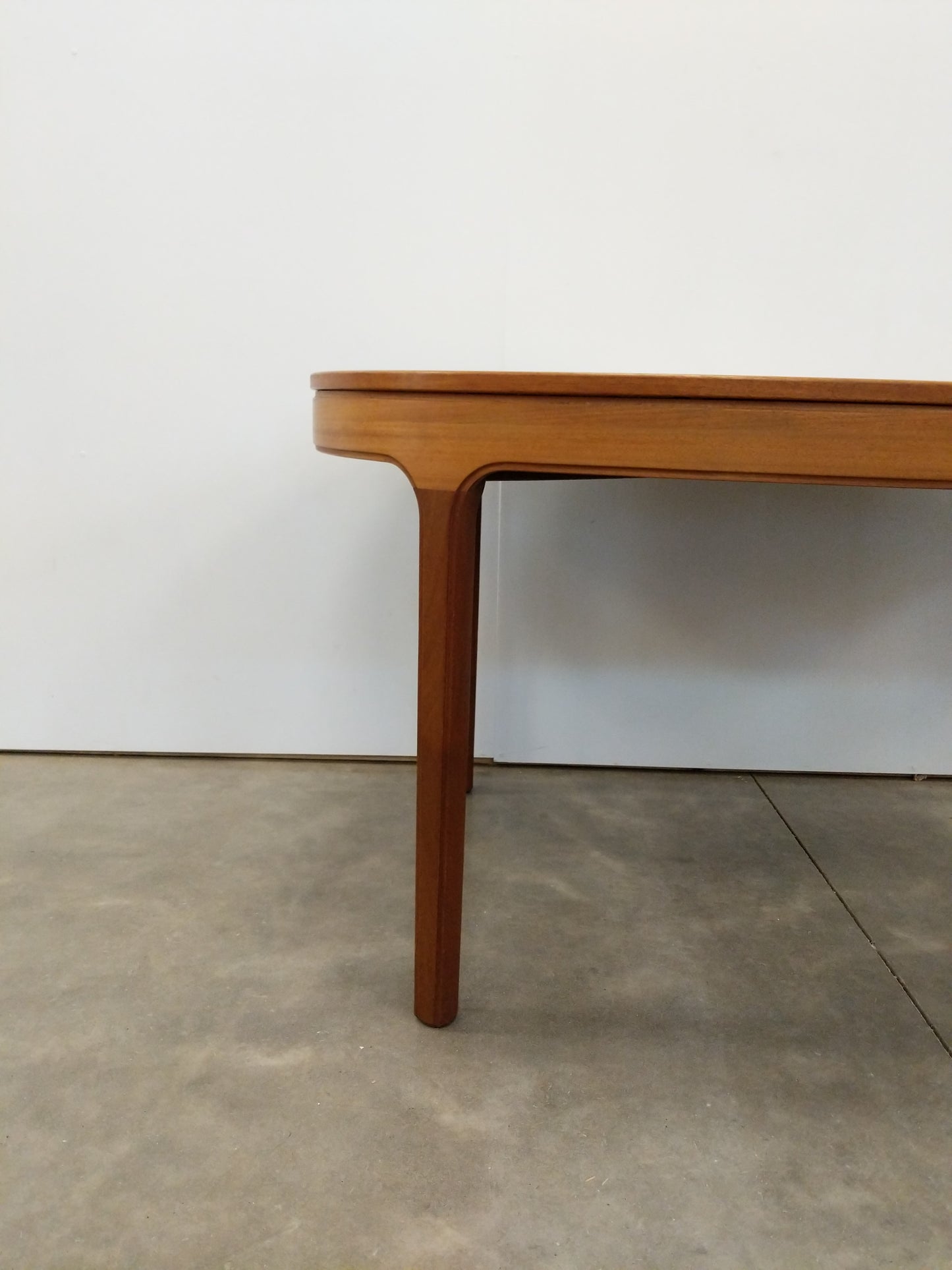 Vintage Mid Century Modern Teak Extendable Dining Table by Nathan Furniture