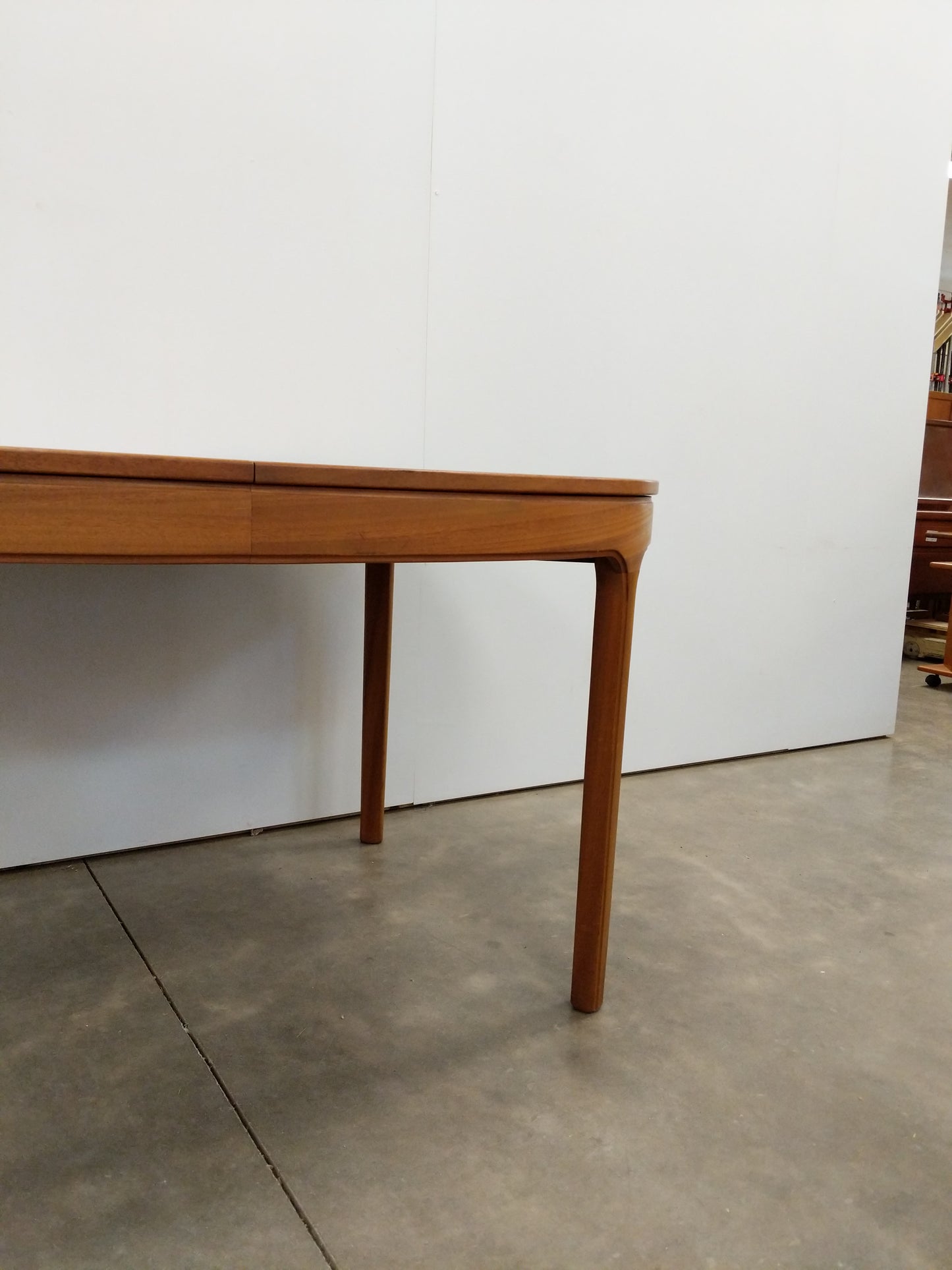 Vintage Mid Century Modern Teak Extendable Dining Table by Nathan Furniture