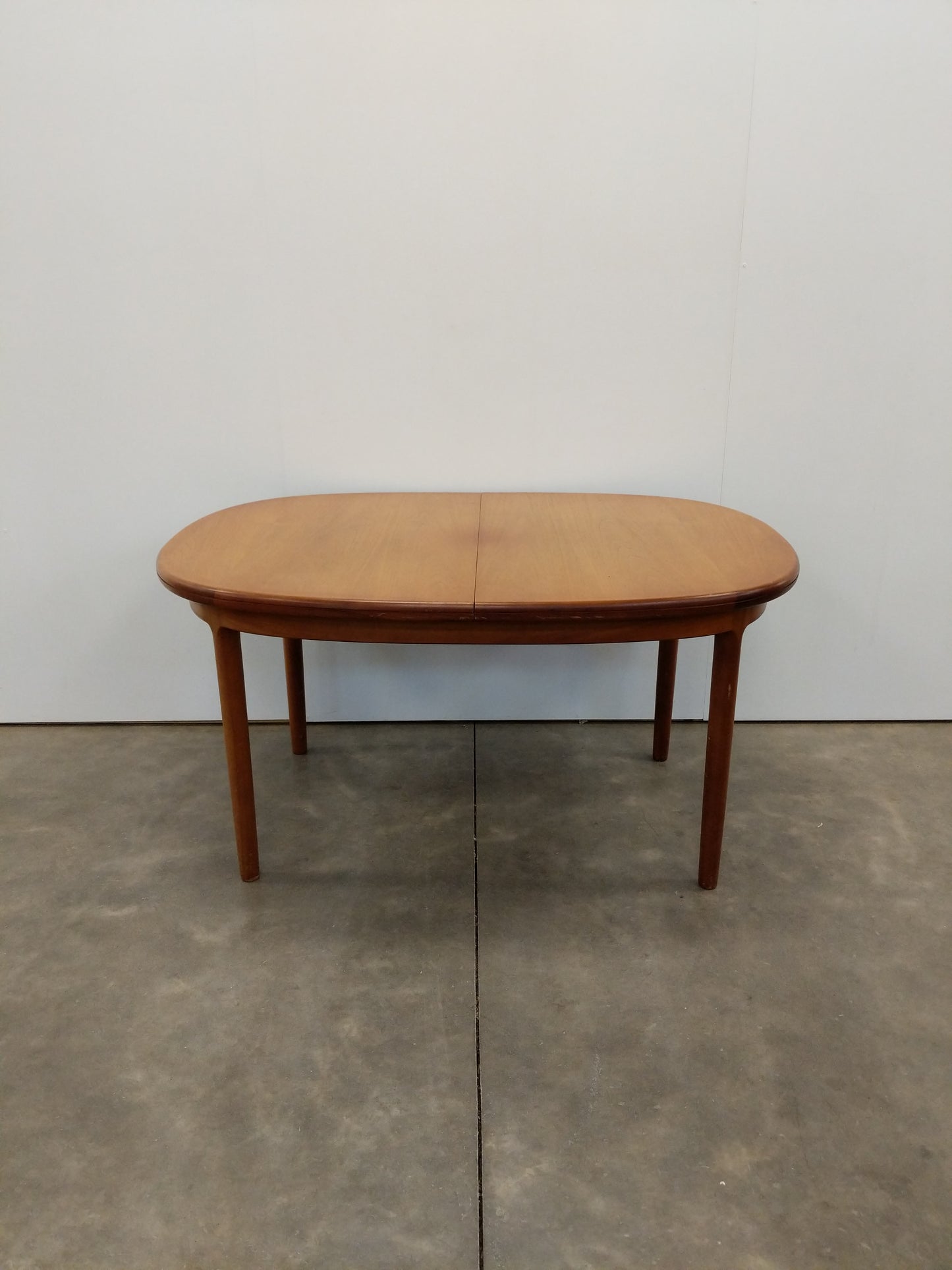 Vintage Mid Century Modern Teak Extendable Dining Table