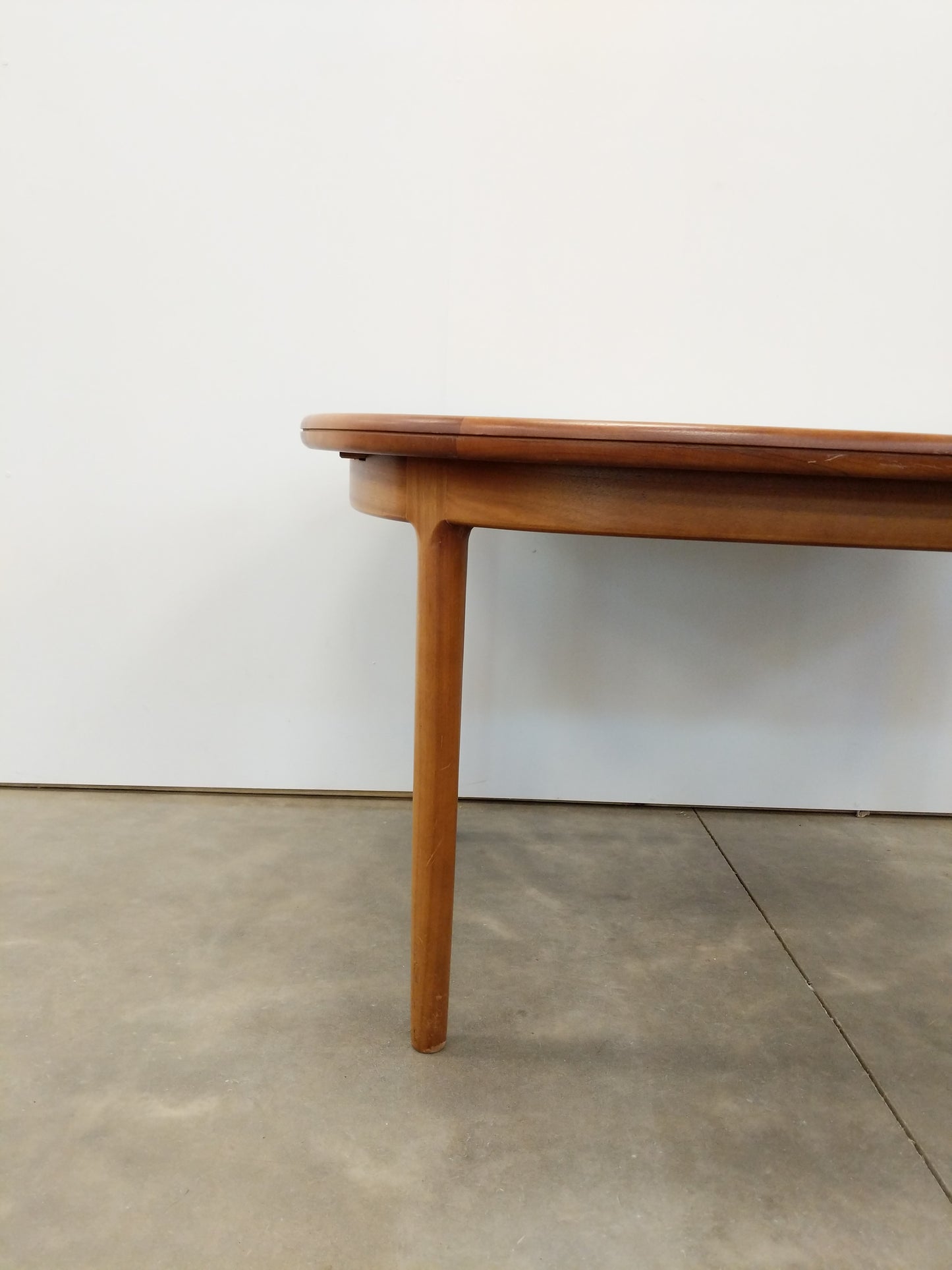 Vintage Mid Century Modern Teak Extendable Dining Table