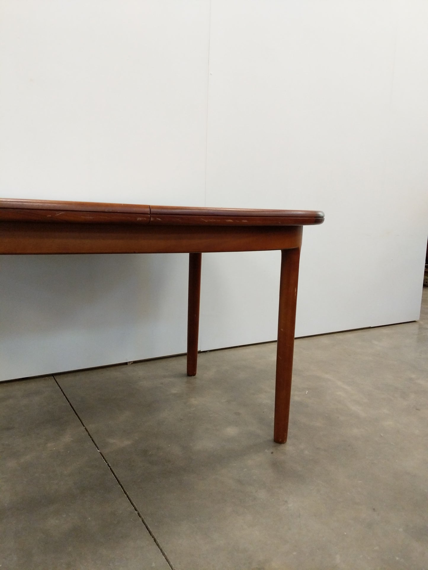 Vintage Mid Century Modern Teak Extendable Dining Table