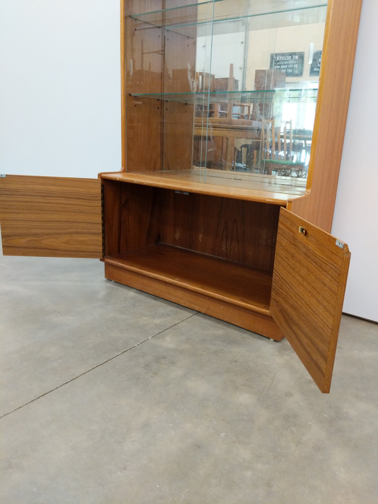 Vintage Mid Century Modern Teak Cabinet by Turnidge of London