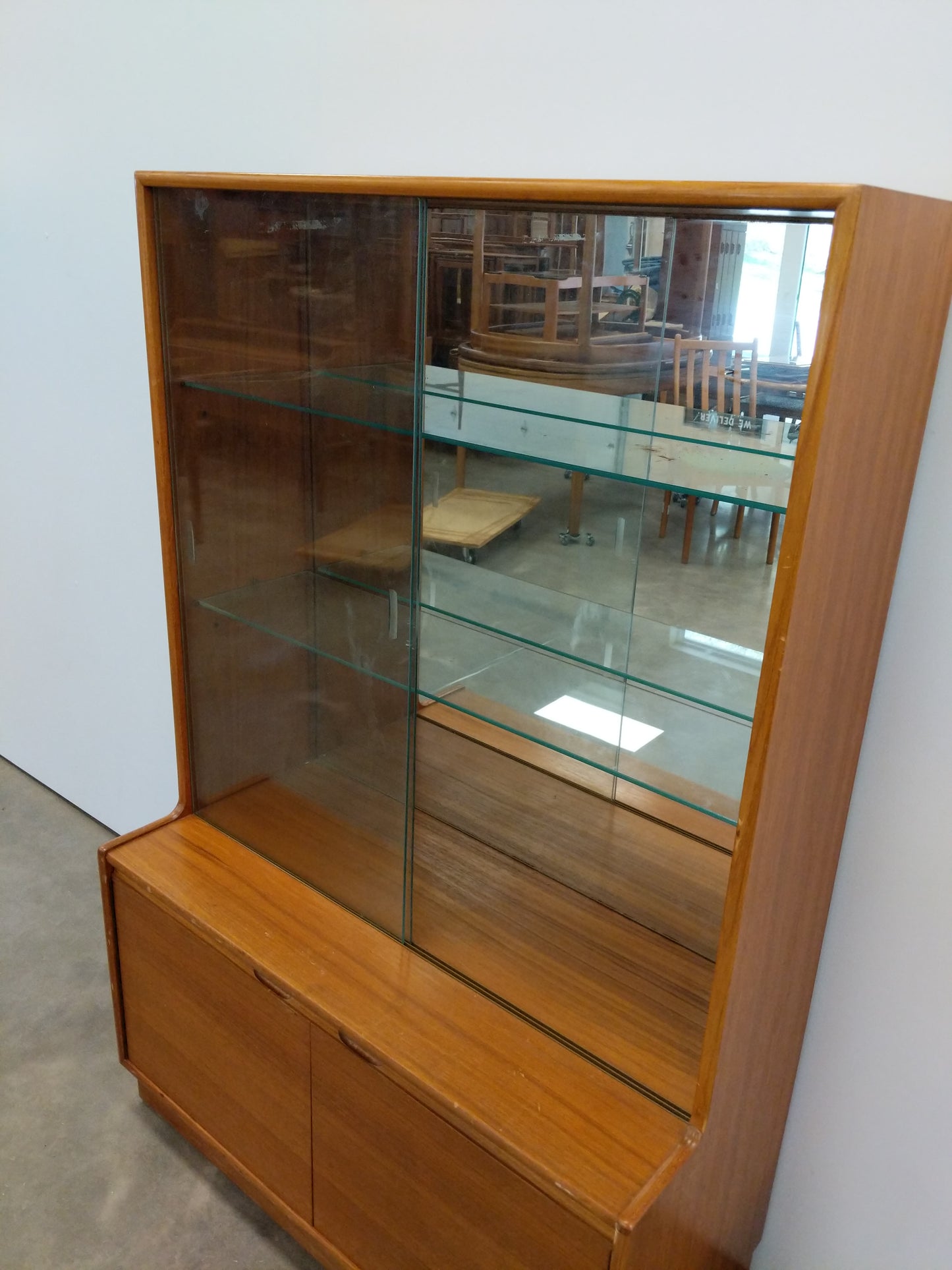 Vintage Mid Century Modern Teak Cabinet by Turnidge of London