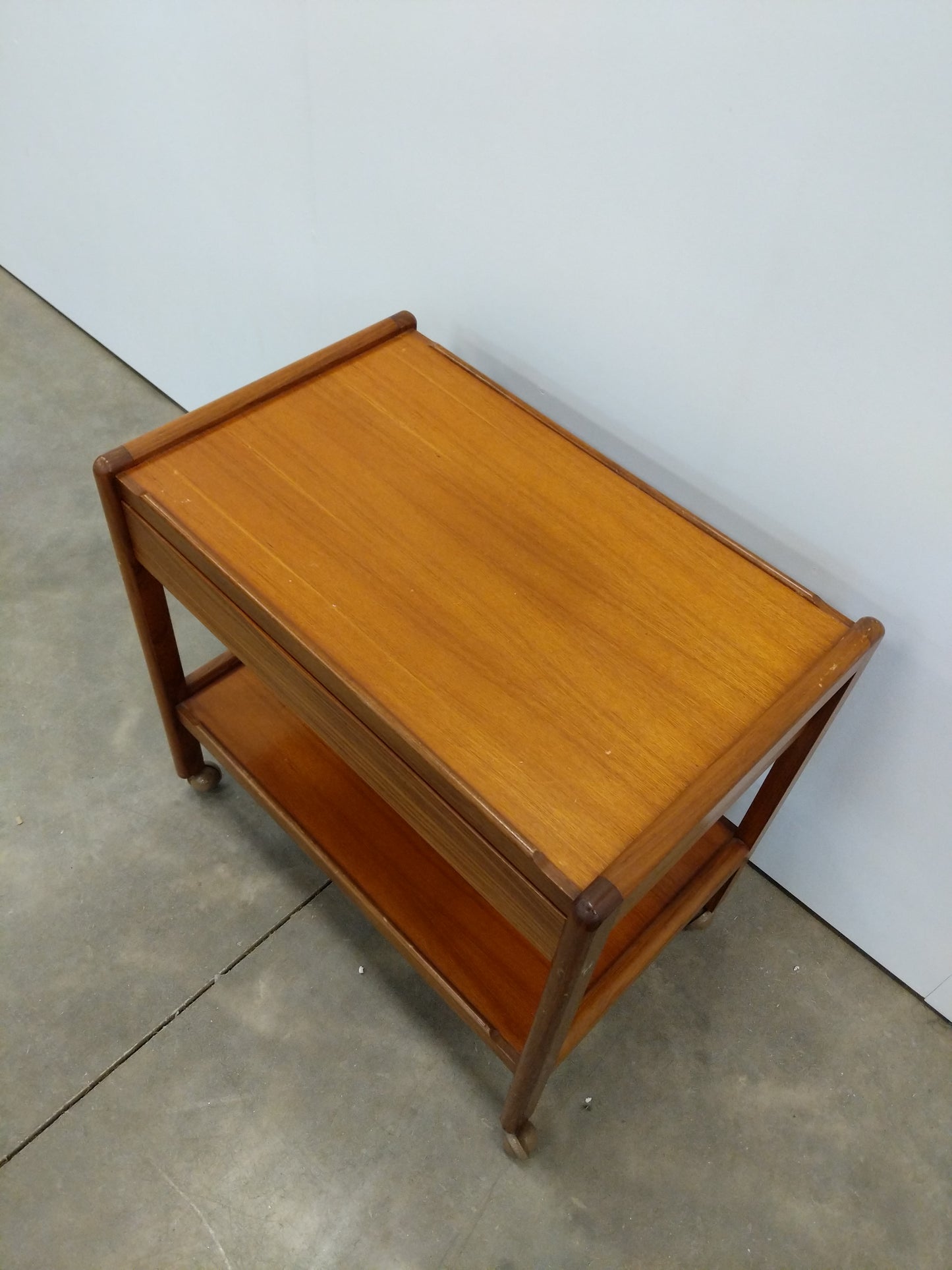 Vintage Mid Century Modern Teak Trolley / Cart