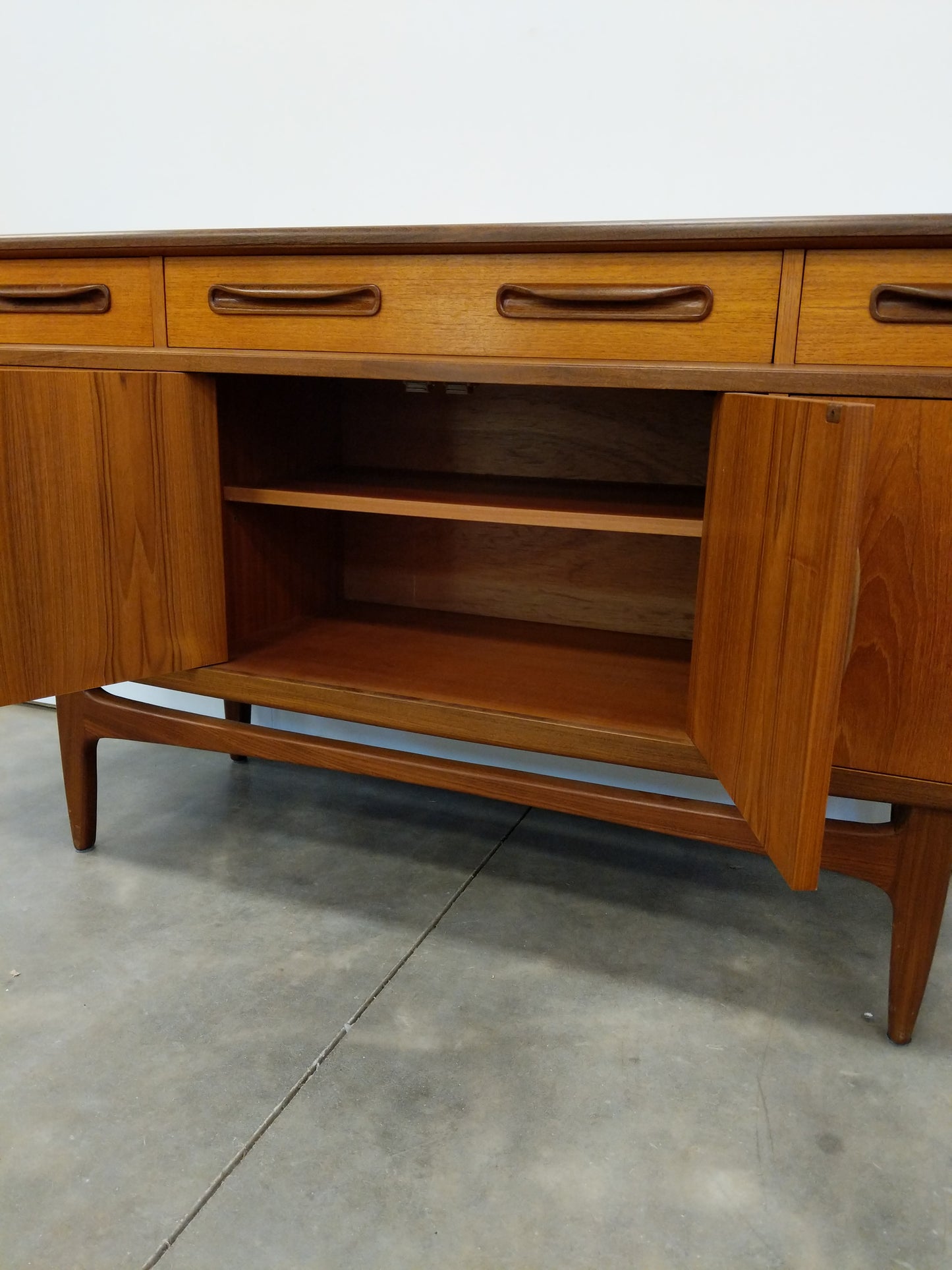 Vintage Mid Century Modern Teak Credenza by G Plan