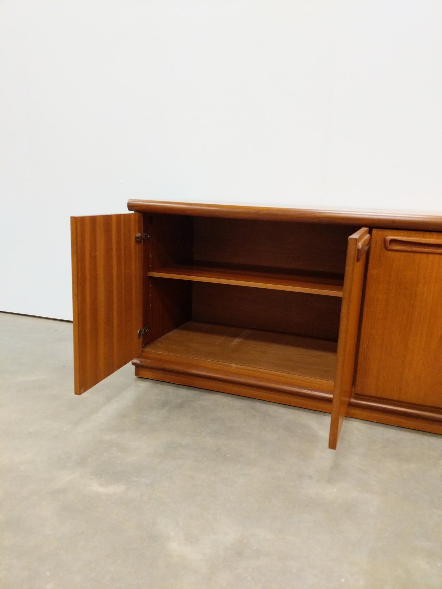 Vintage Mid Century Modern Teak Credenza by Meredew