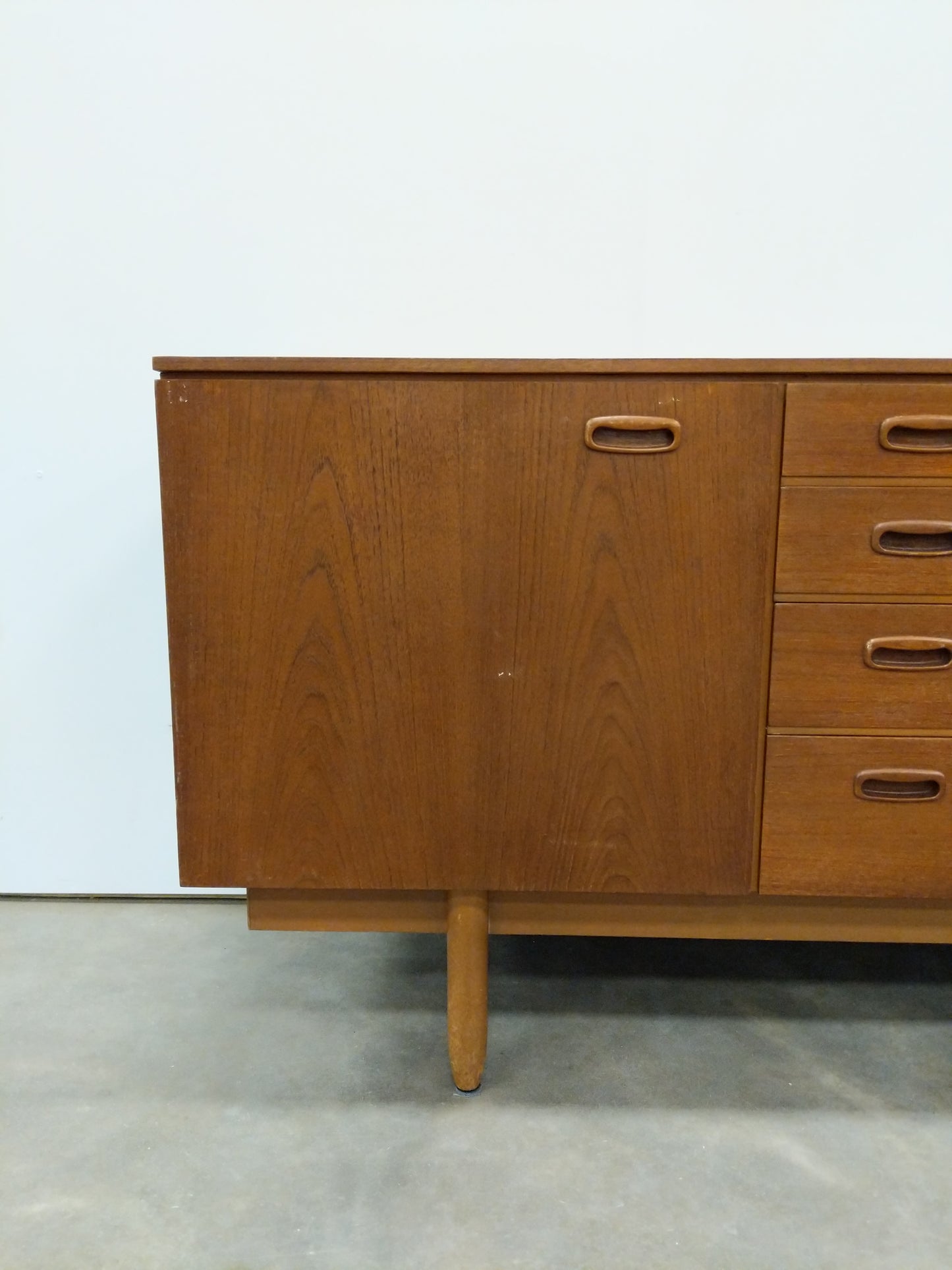 Vintage Mid Century Modern Teak Credenza by Validity Furniture