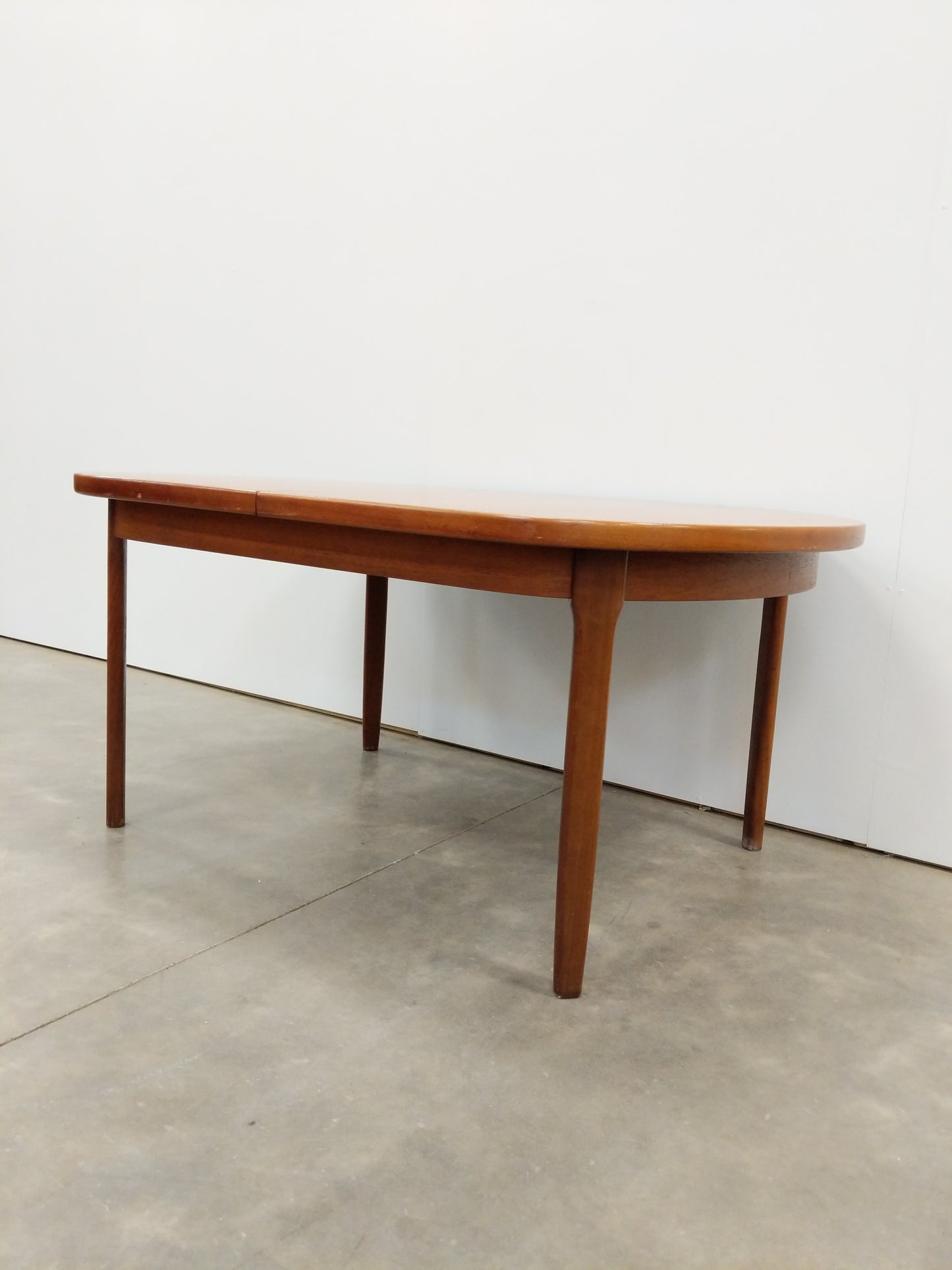 Vintage Mid Century Modern Teak Extendable Dining Table