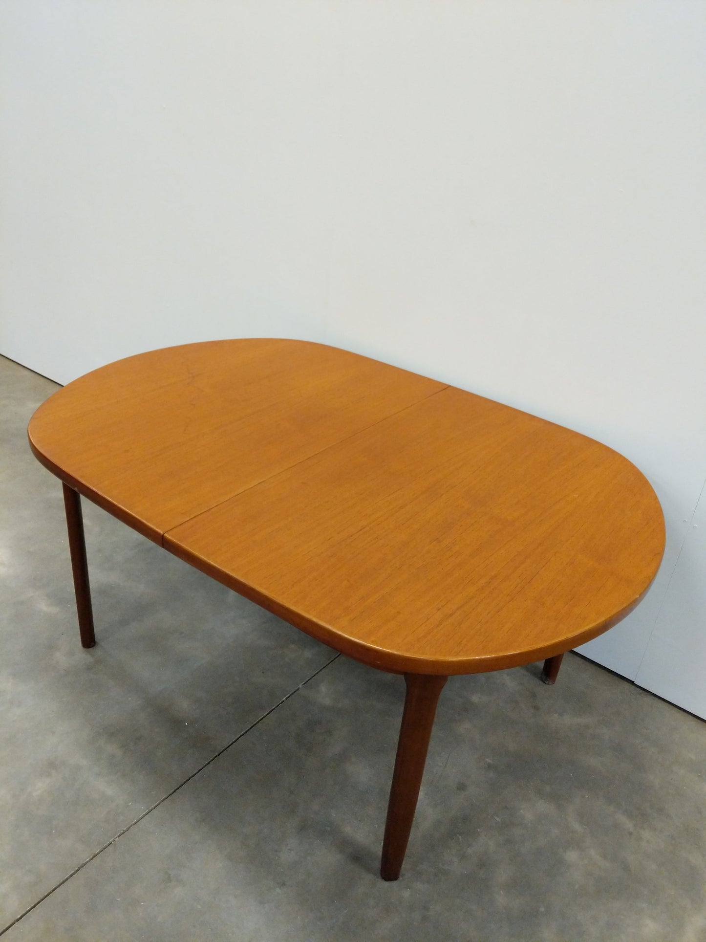 Vintage Mid Century Modern Teak Extendable Dining Table