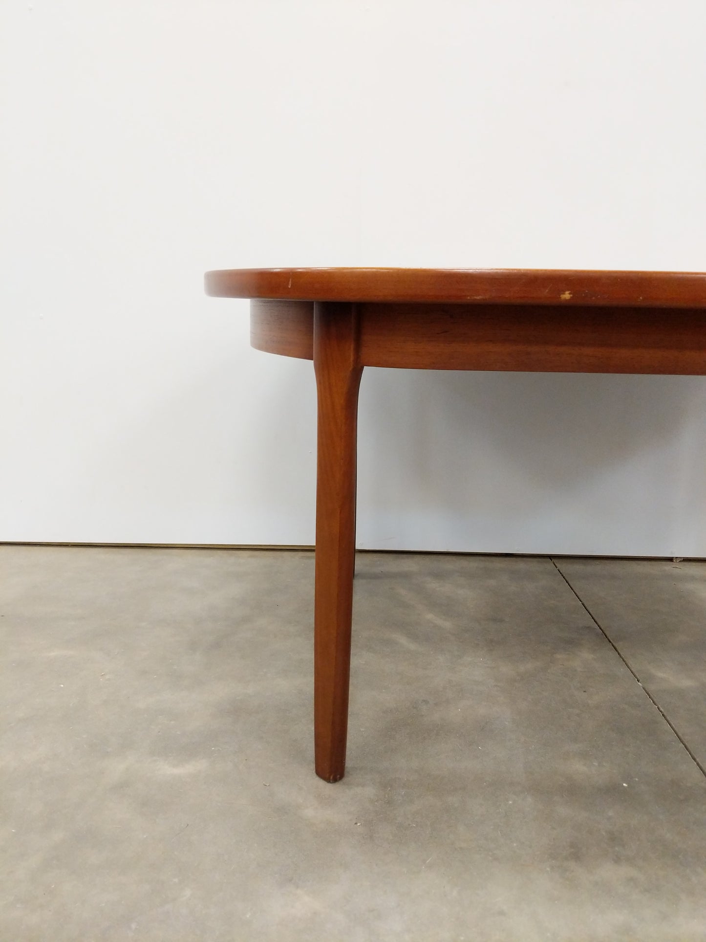 Vintage Mid Century Modern Teak Extendable Dining Table